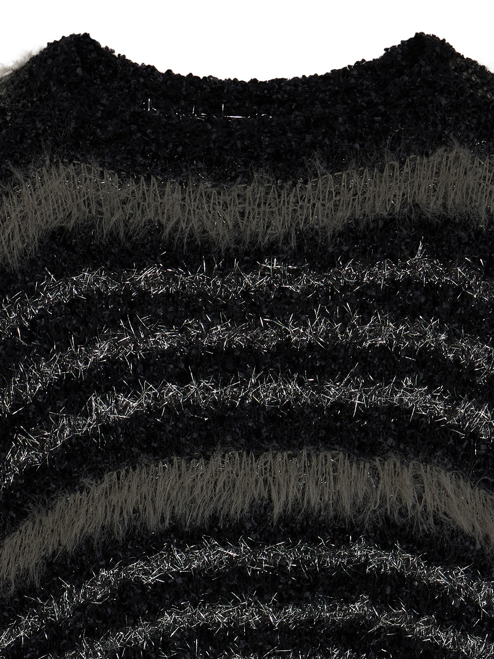 MIX YARN BORDER KNIT TOP