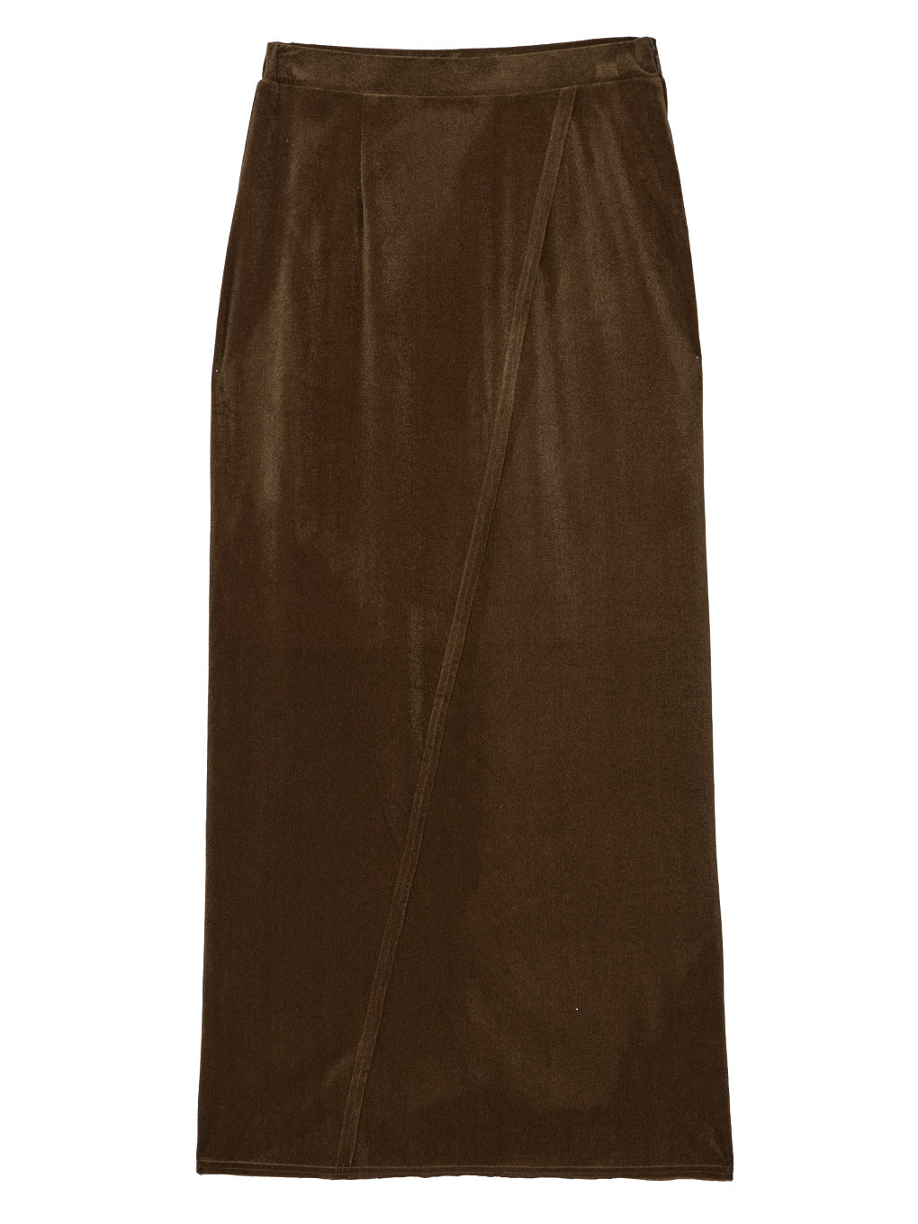 UND SHEER VELOUR PENCIL SKIRT