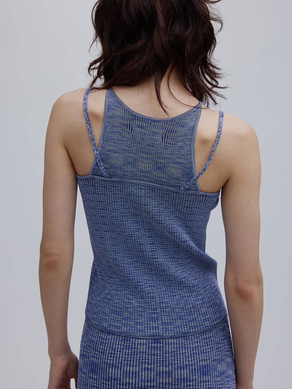 MEDI GRADATION KASURI KNIT TOP