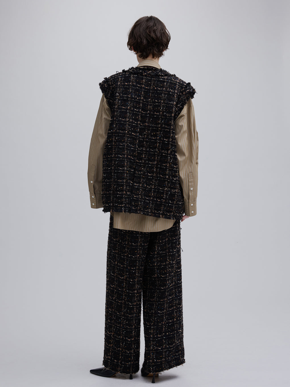 UND TEXTURE TWEED VEST