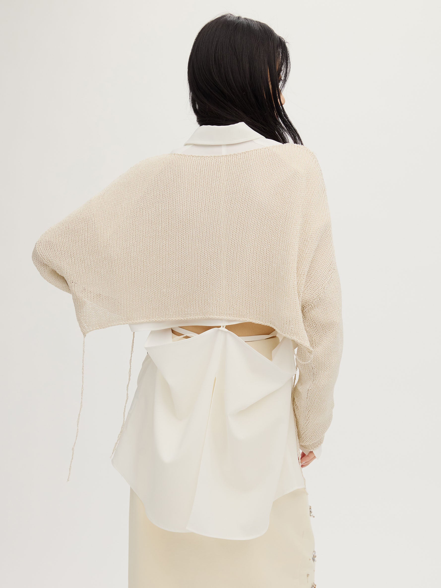 MANY WAY LINEN LIKE SHIRT