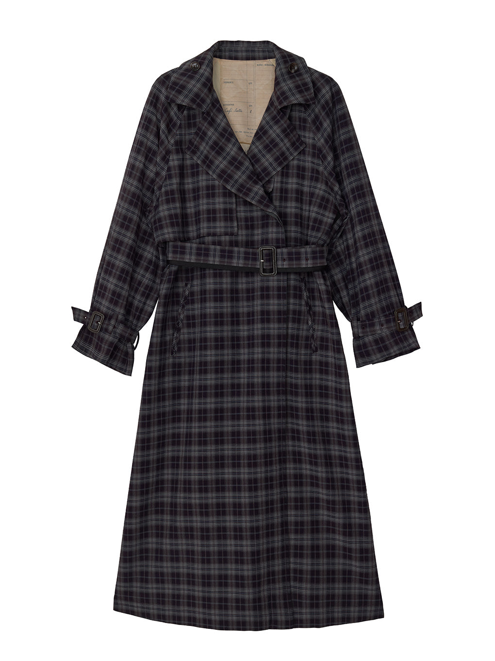 REVERSIBLE PARIS LETTER TRENCH COAT
