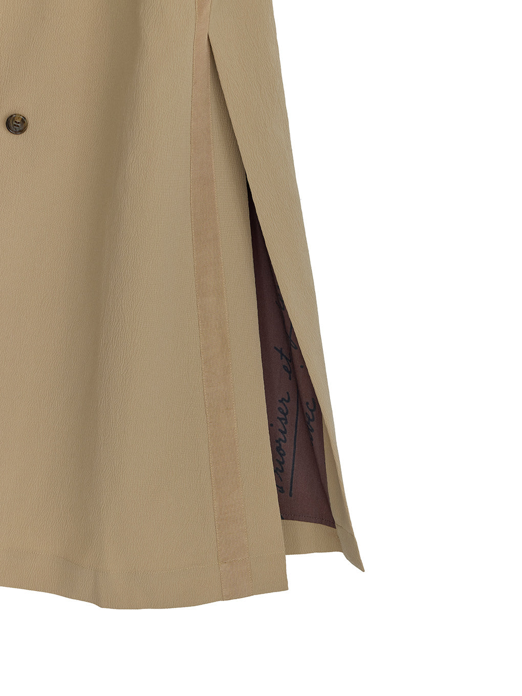 REVERSIBLE PARIS LETTER TRENCH COAT