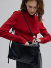 METAL MOTIF LEATHER BAG