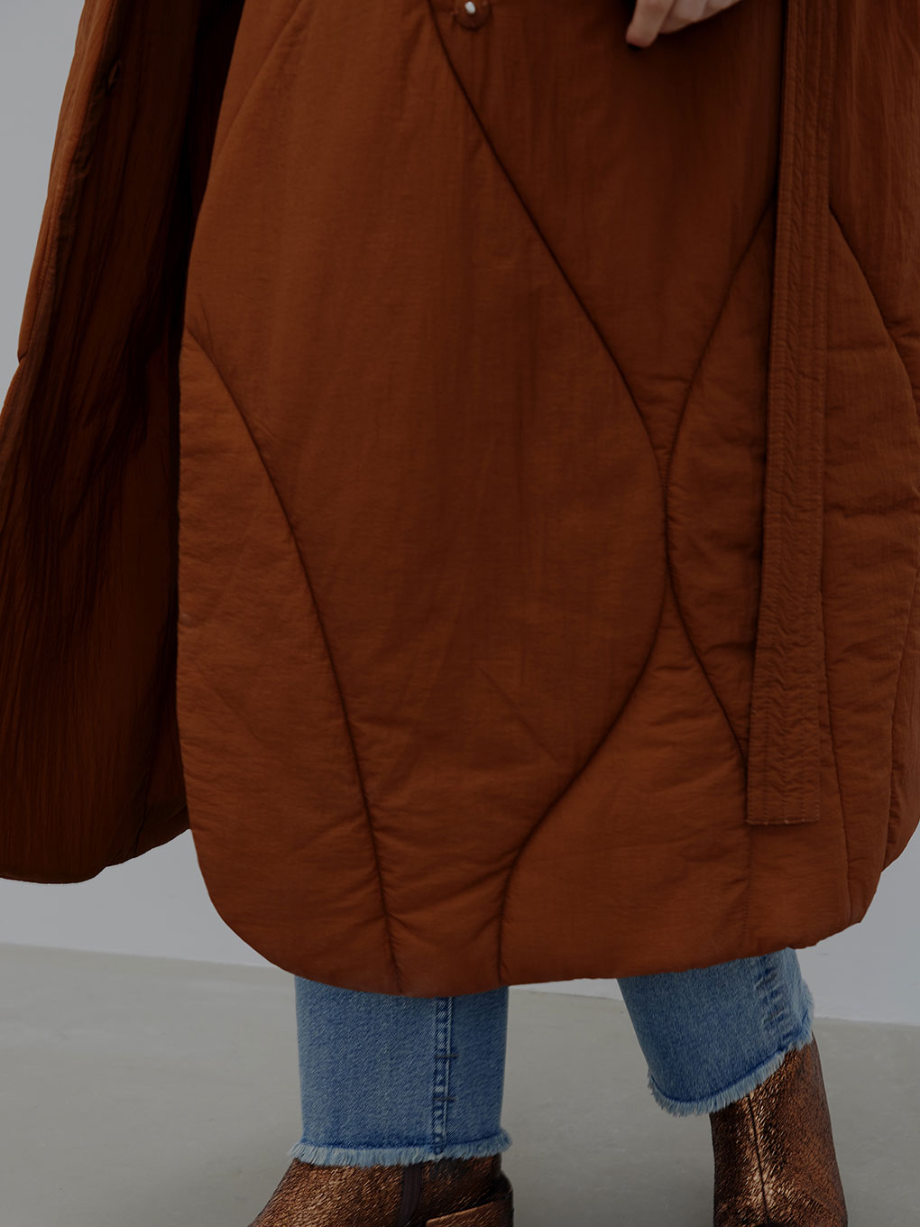 WAVE STITCH HEAT POLAK LONG COAT