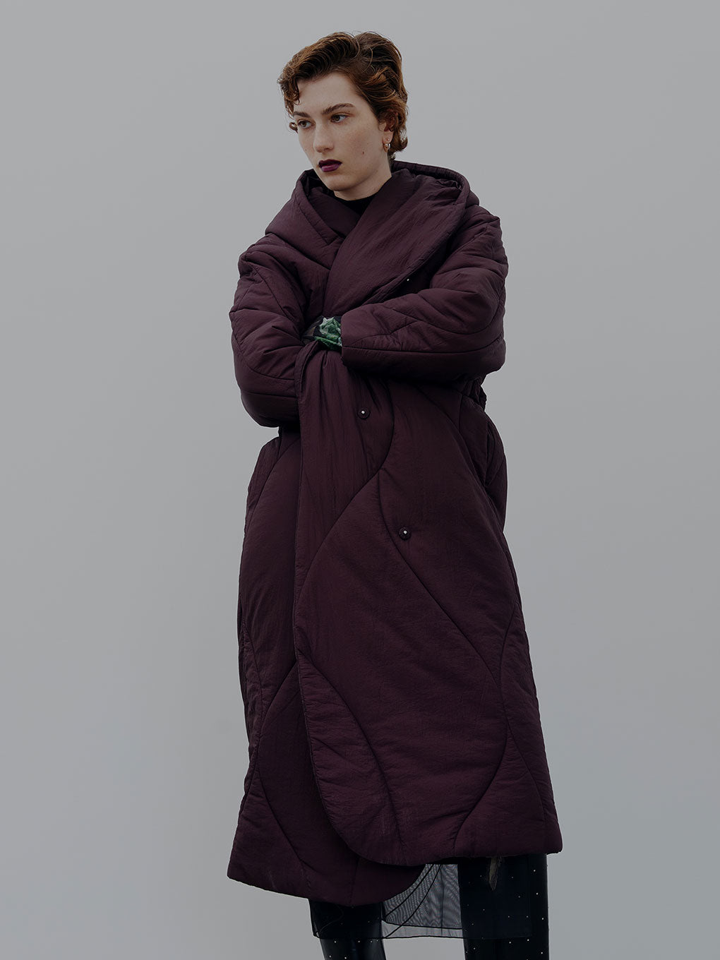 WAVE STITCH HEAT POLAK LONG COAT