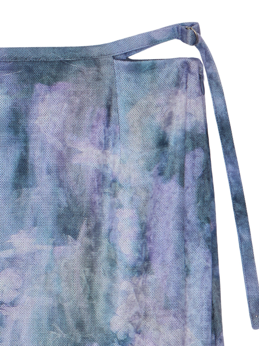 UND LANDSCAPE PRINT WAIST SLIT SKIRT