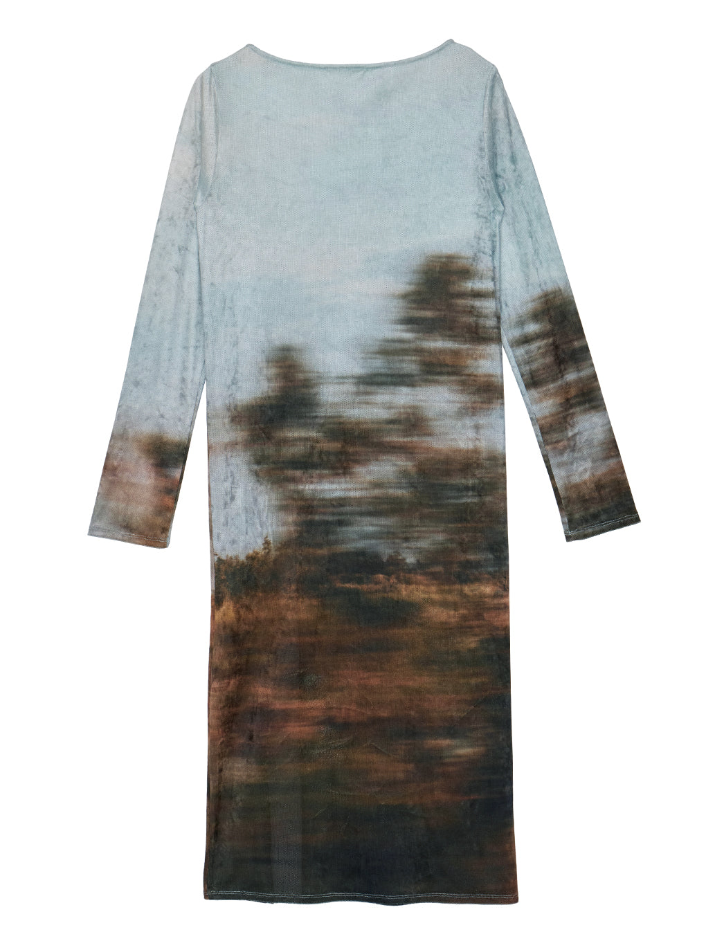 UND LANDSCAPE PRINT LONG TOP