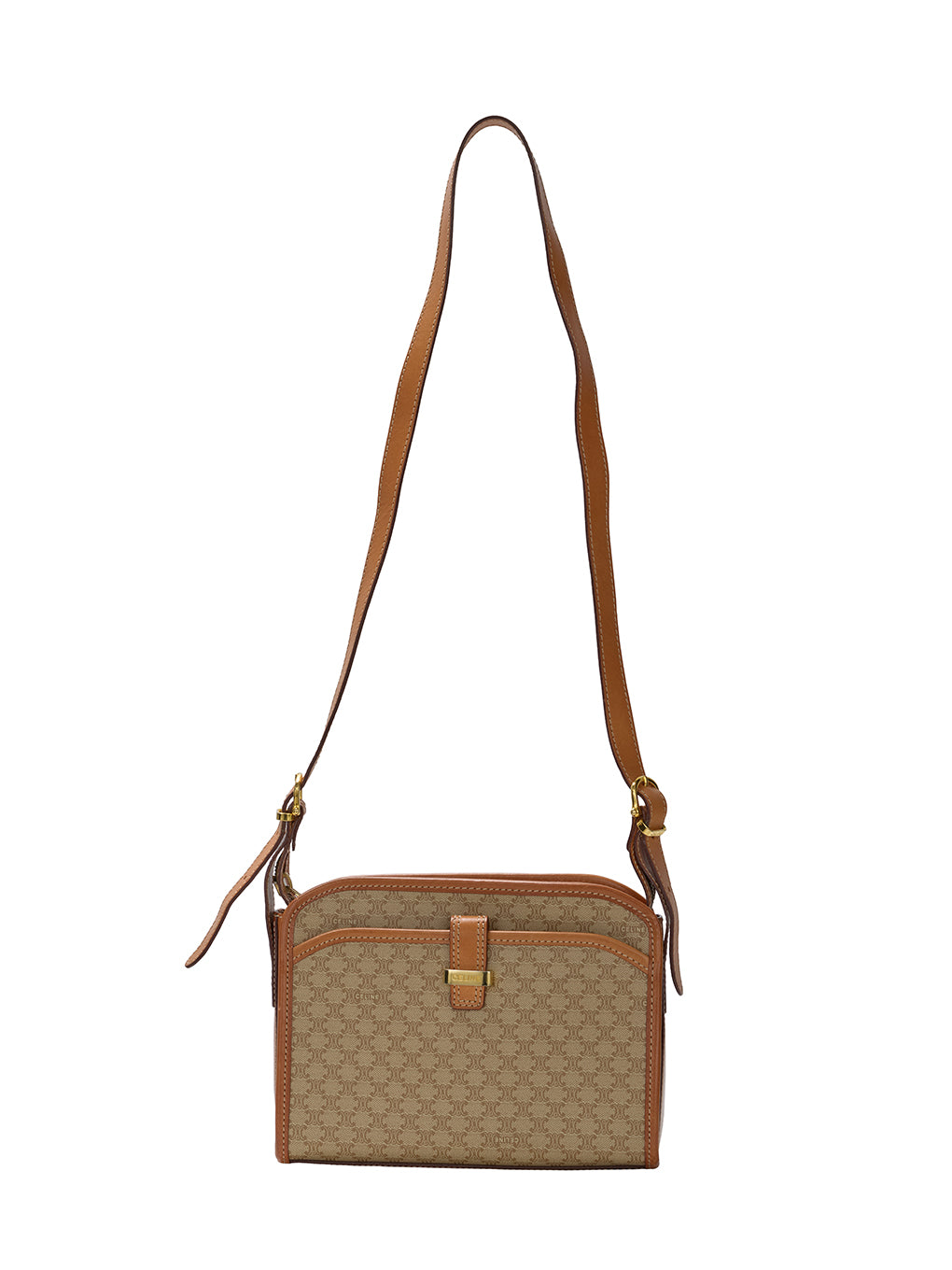 CELINE マカダム柄ショルダーバッグ