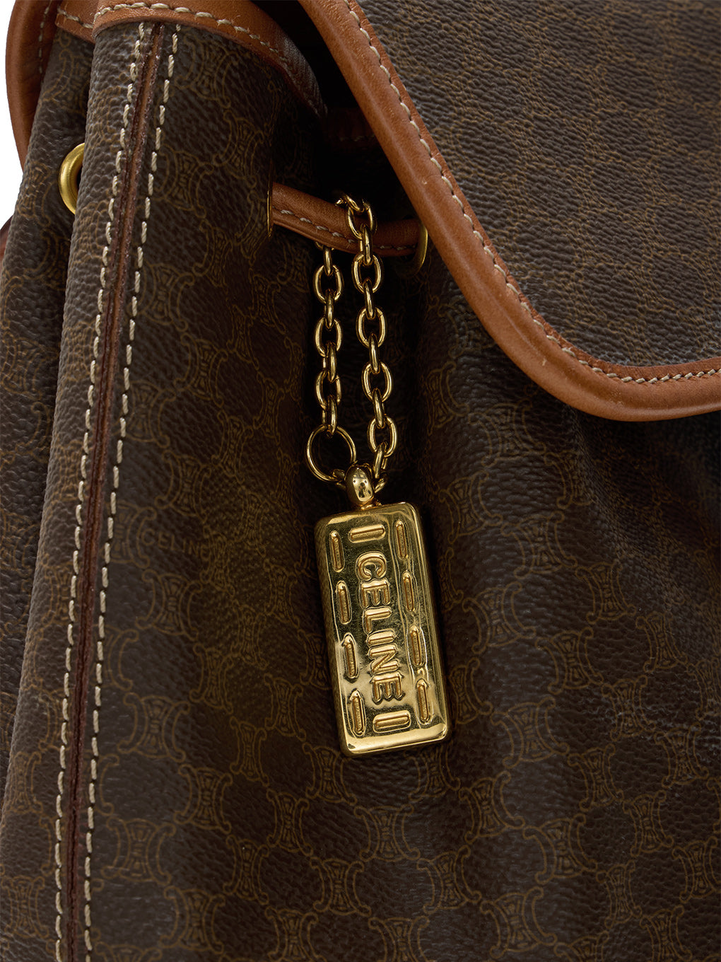 CELINE マカダム柄リュックサック