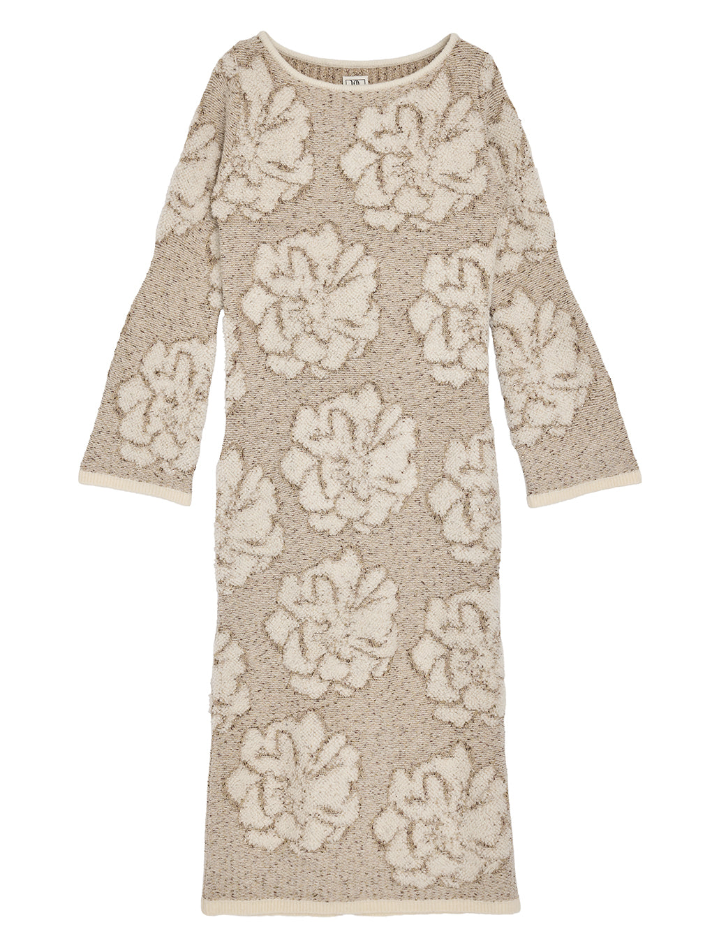 LOOP BLOOM GLOW JACQUARD KNIT DRESS