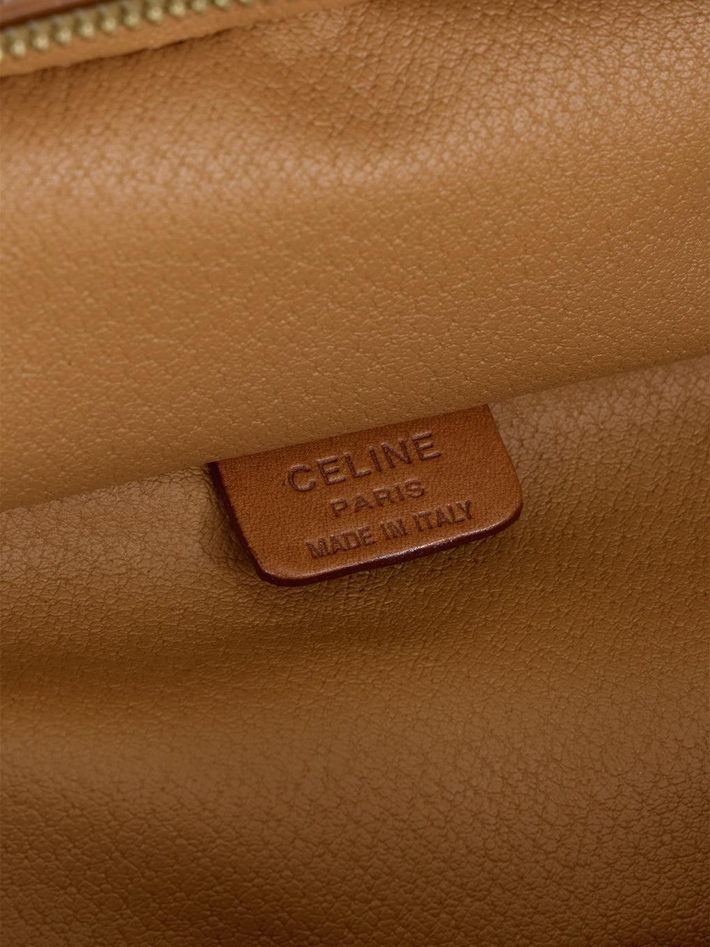 CELINE マカダム柄ブラゾン刻印バニティ2WAYバッグ