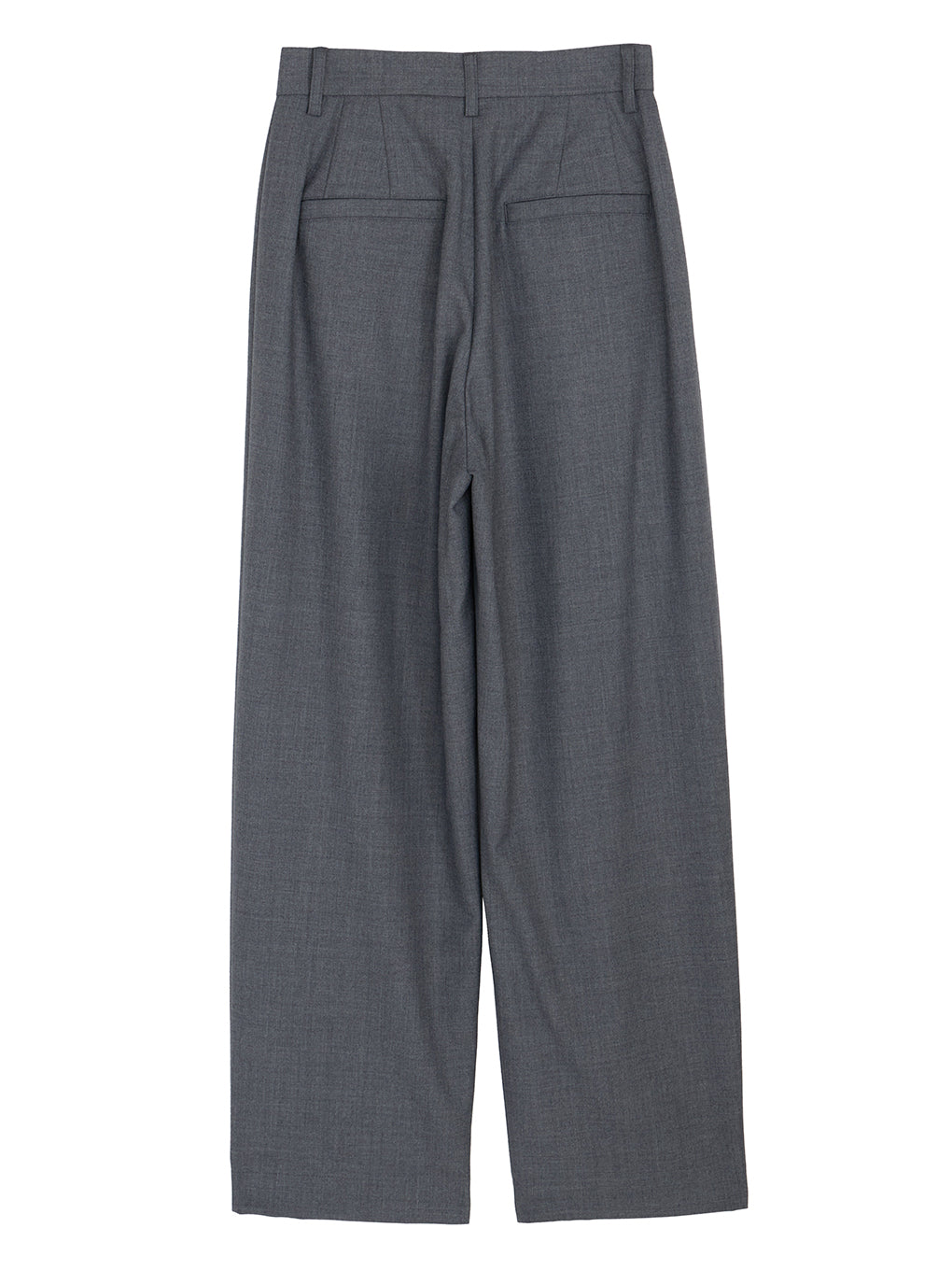 UND WOOL MULTI TUCK PANTS