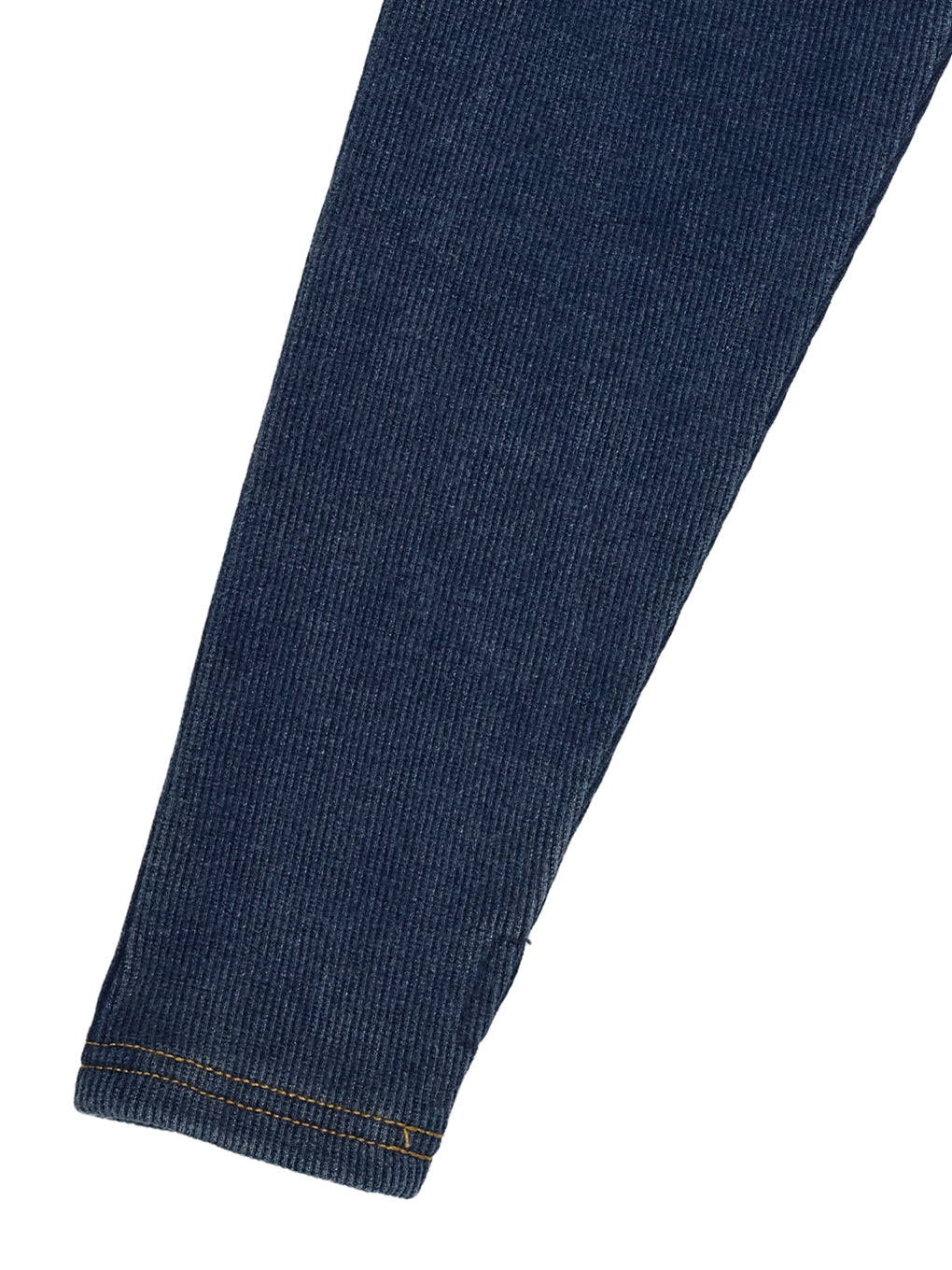 DENIM LIKE BALLOON SLEEVE CUT TOP