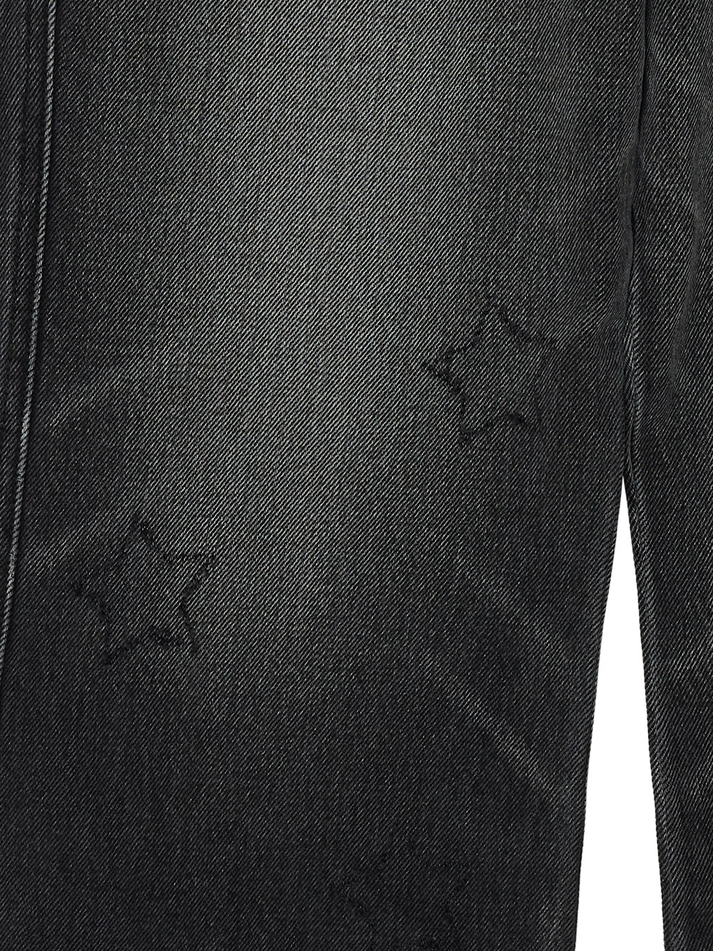 STAR LASER DESIGN DENIM PANTS