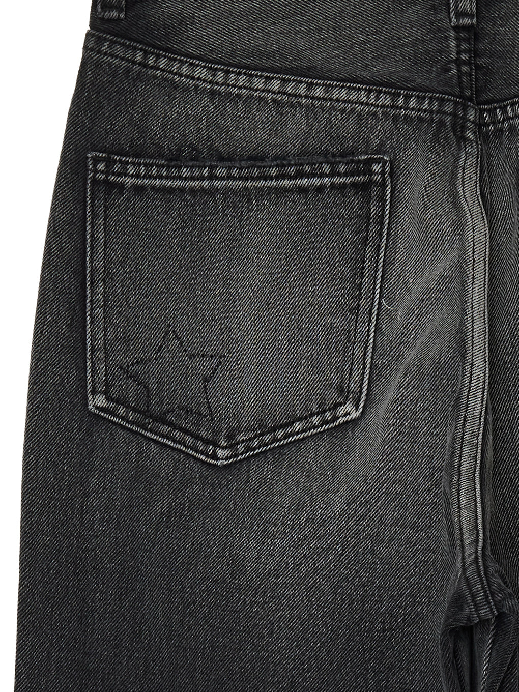 STAR LASER DESIGN DENIM PANTS