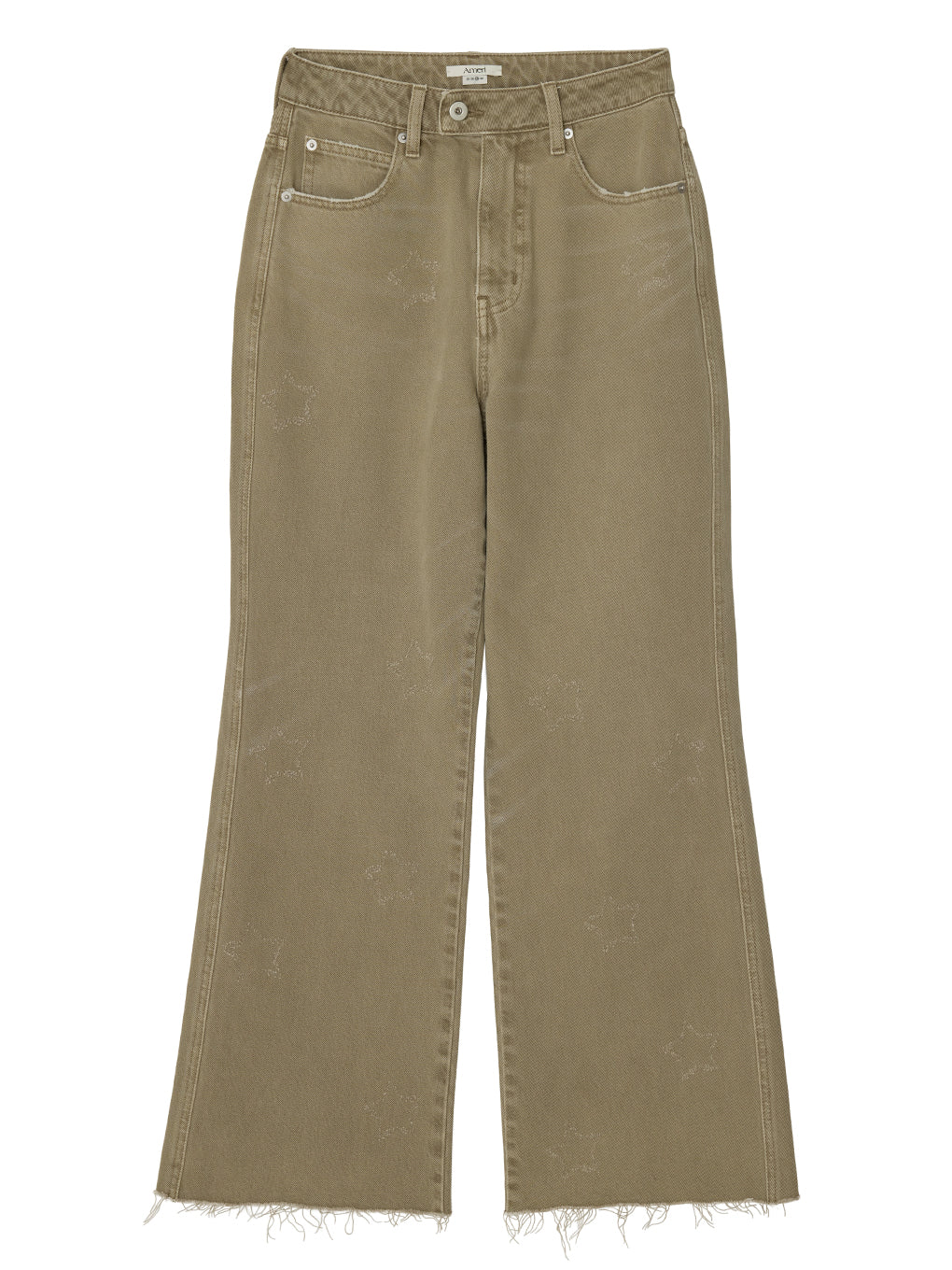 STAR LASER DESIGN DENIM PANTS