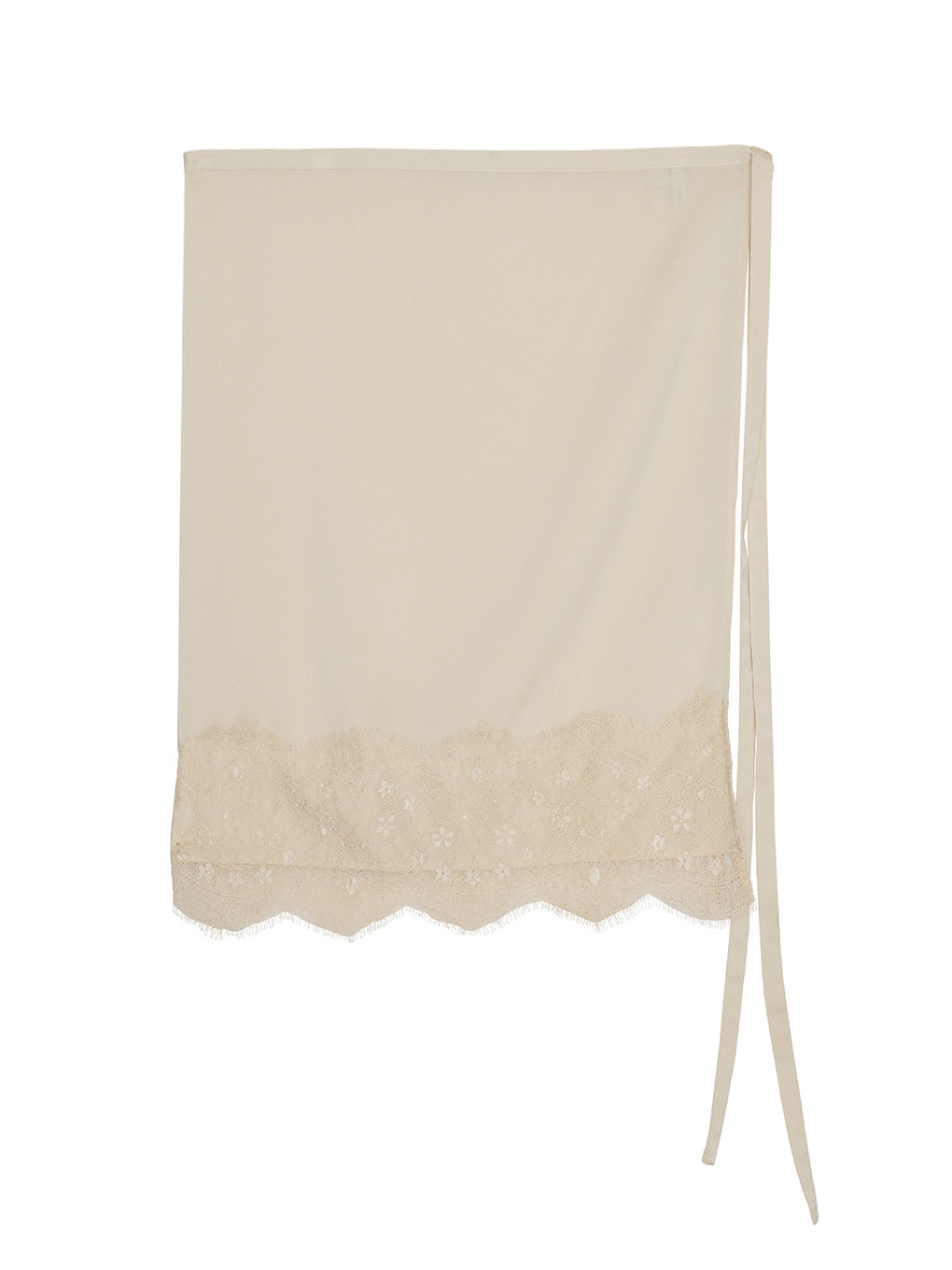 SATIN LACE LAYERED PANTS