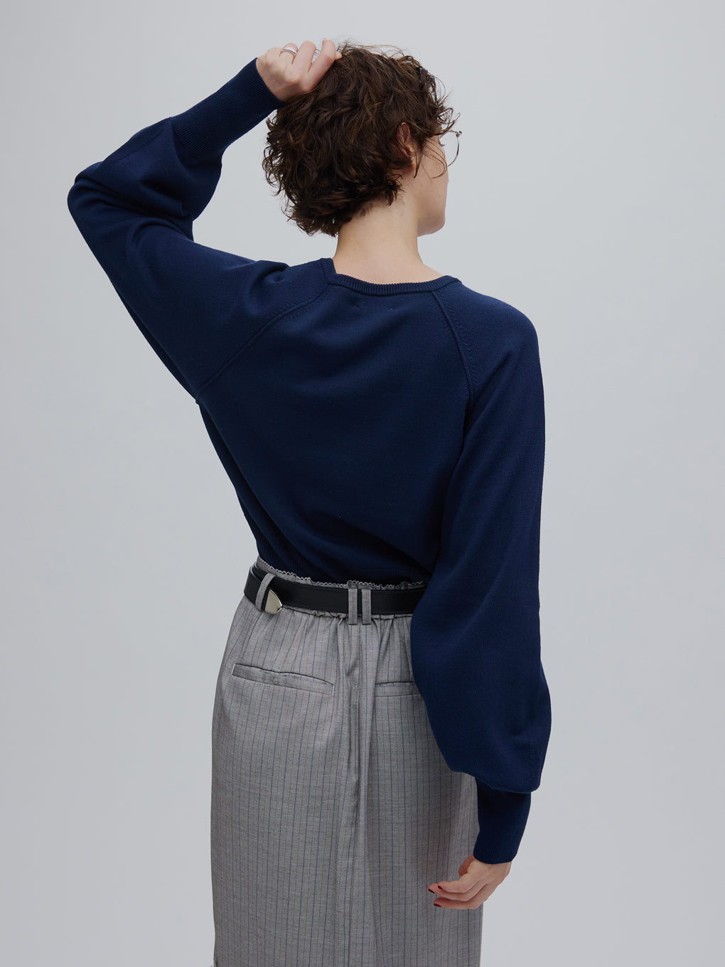 LOW BASIC WAIST STOP KNIT TOP