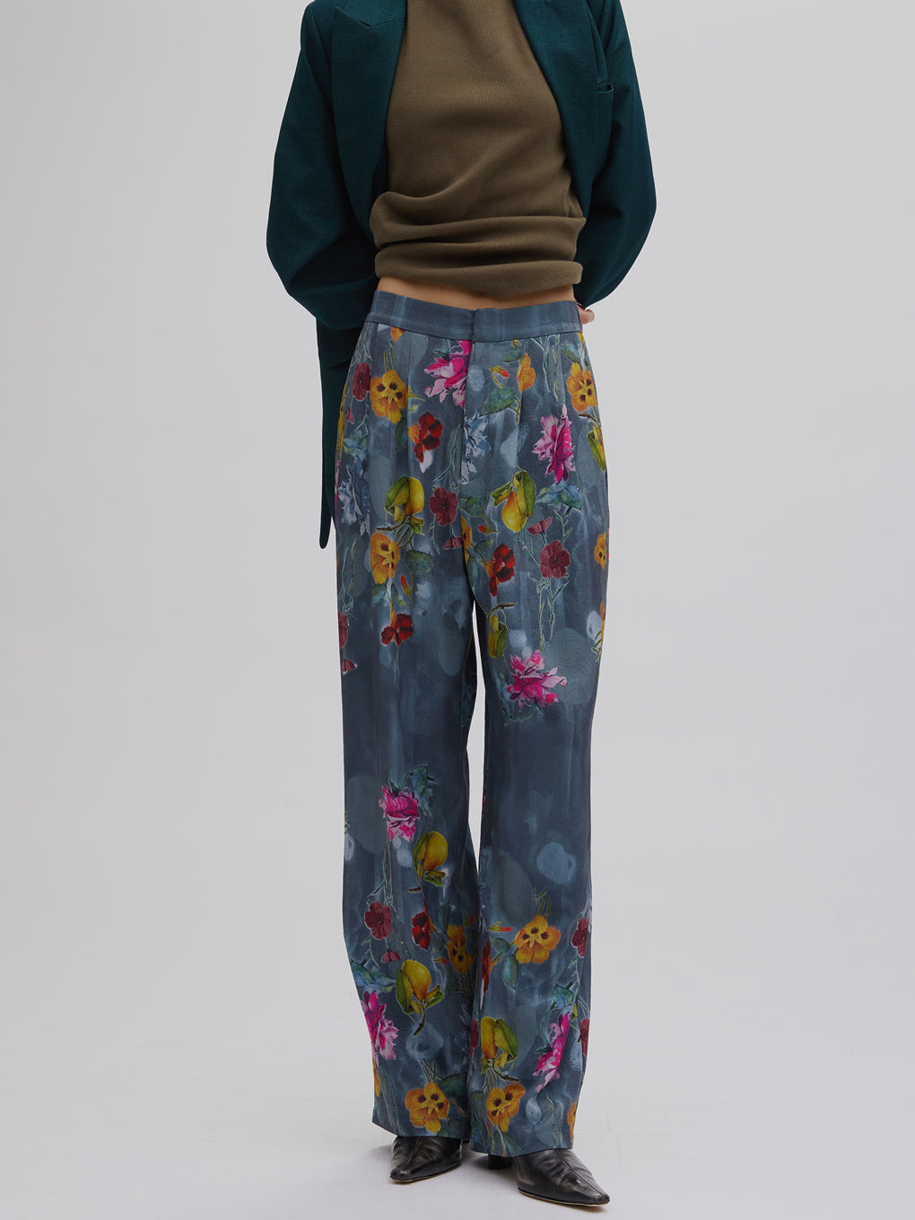 パンツ Ameri UND GRACE JACQUARD PRINT PANTS UND GRACE JACQUARD PRINT PANTS