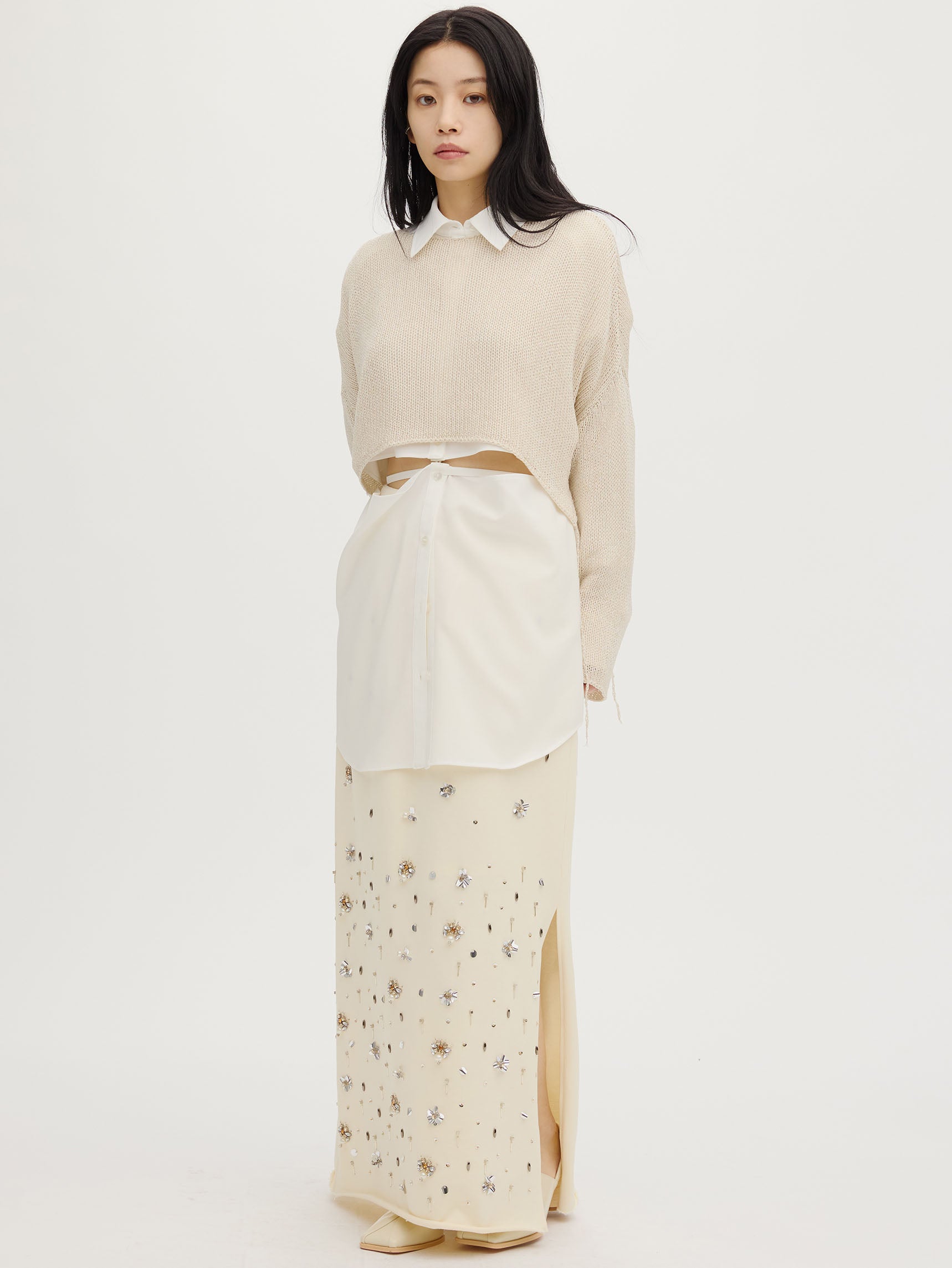 MANY WAY LINEN LIKE SHIRT
