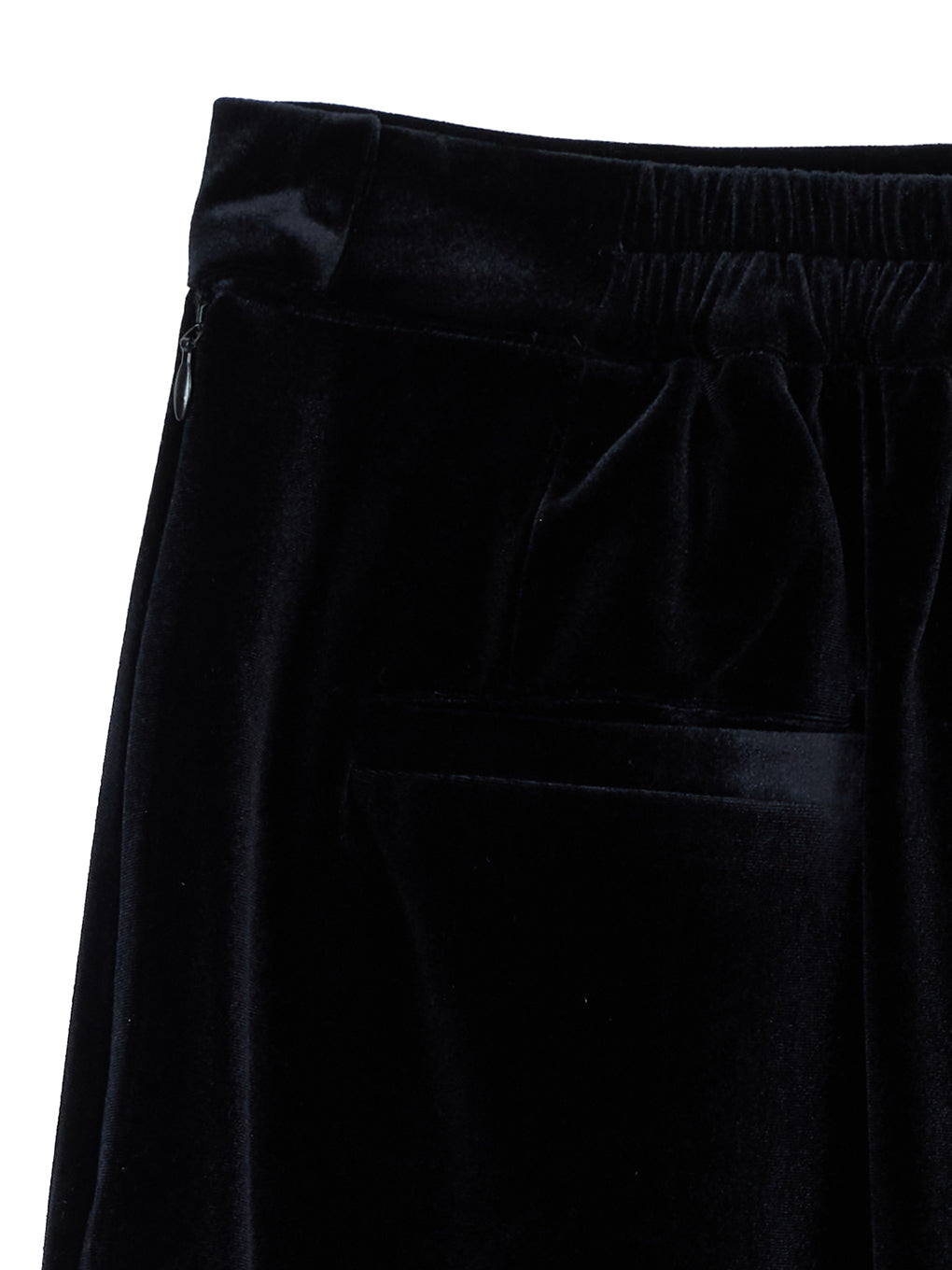 UND STUDS VELOUR PENCIL SKIRT