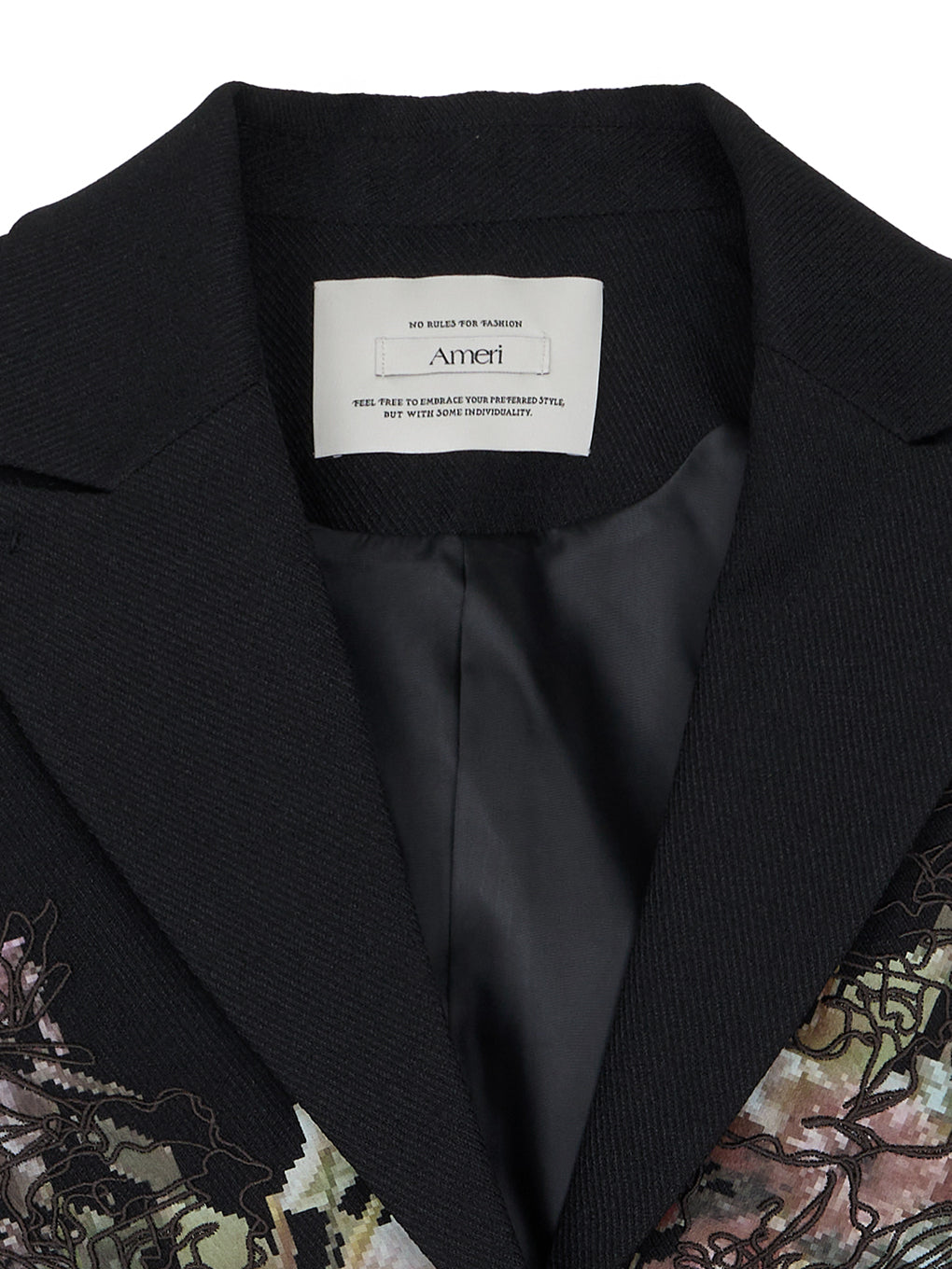 PIXEL FLOWER PRINT SHORT JACKET