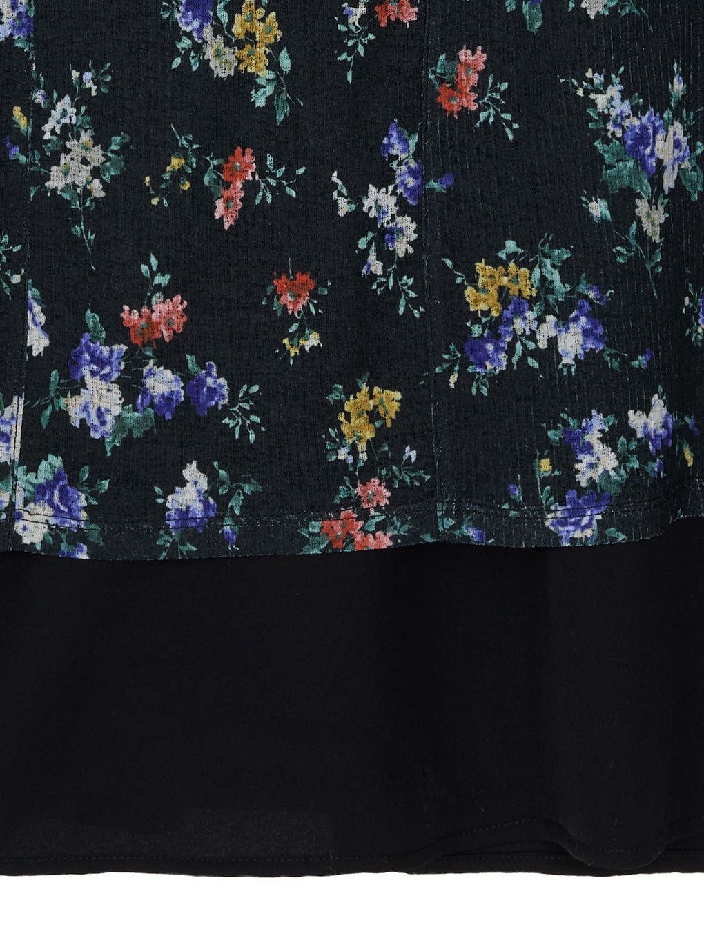 STRAIGHT SKIRT WITH SHEER RIB WAISTCLOTH