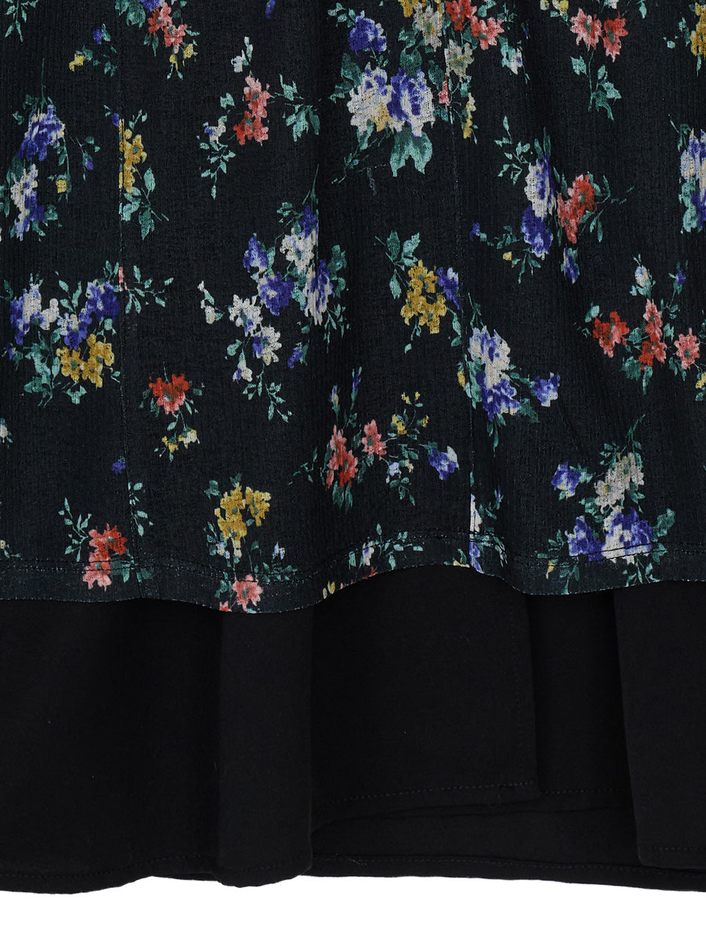 STRAIGHT SKIRT WITH SHEER RIB WAISTCLOTH