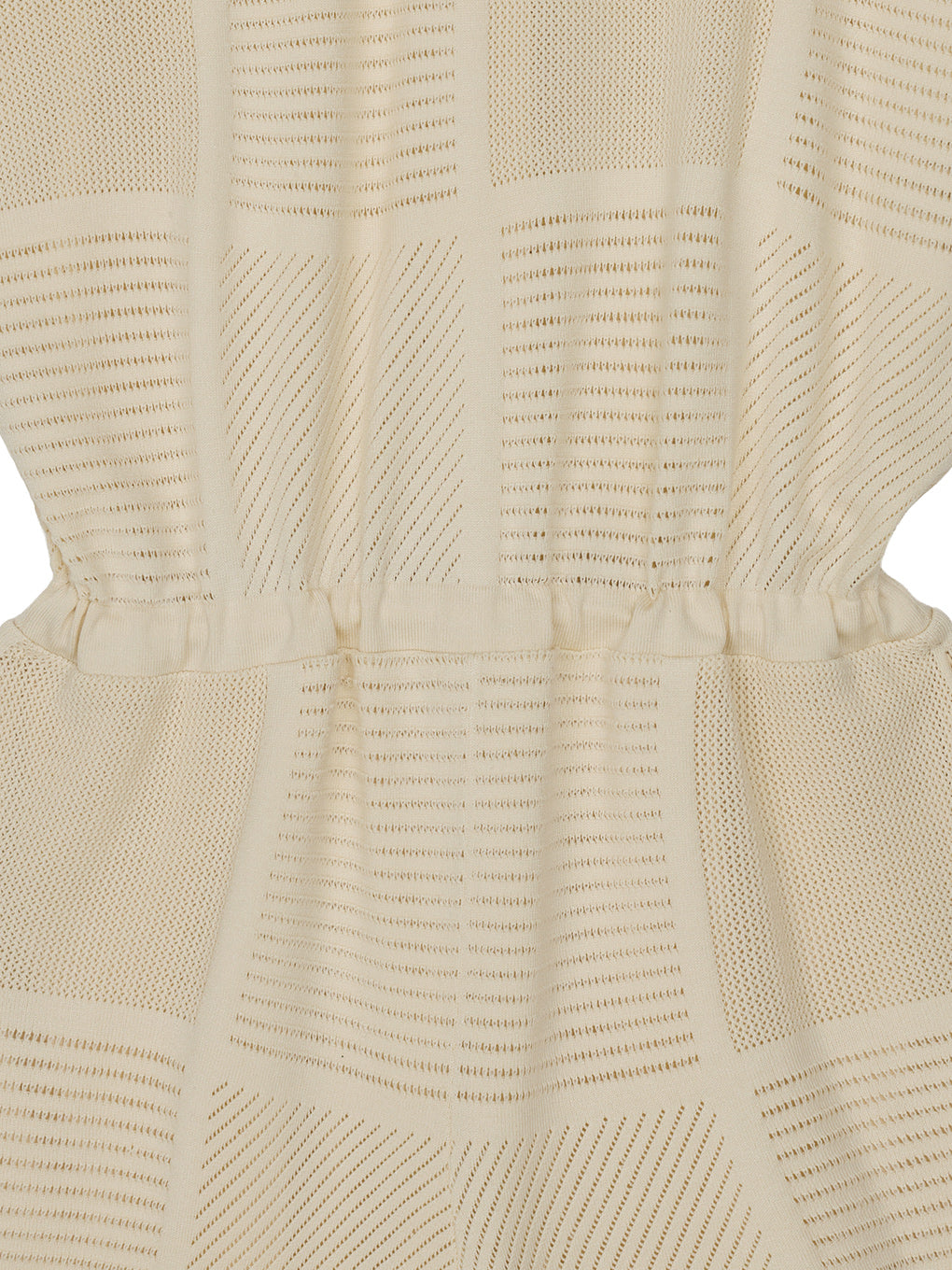 MEDI MESH PATCHWORK KNIT ROMPERS