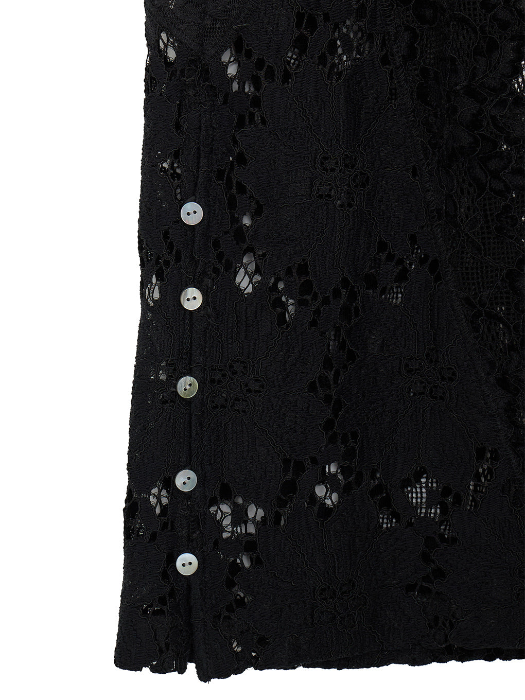 MEDI TEXTURE MIX LACE SEMI FLARE PANTS