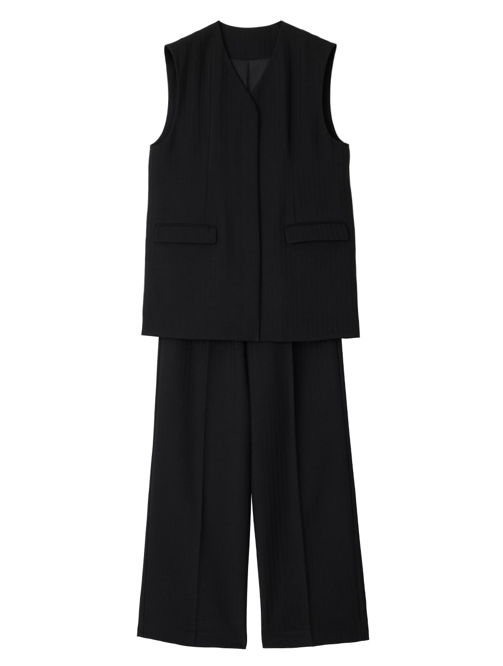 OTONA MUSE LONG VEST WITH PANTS