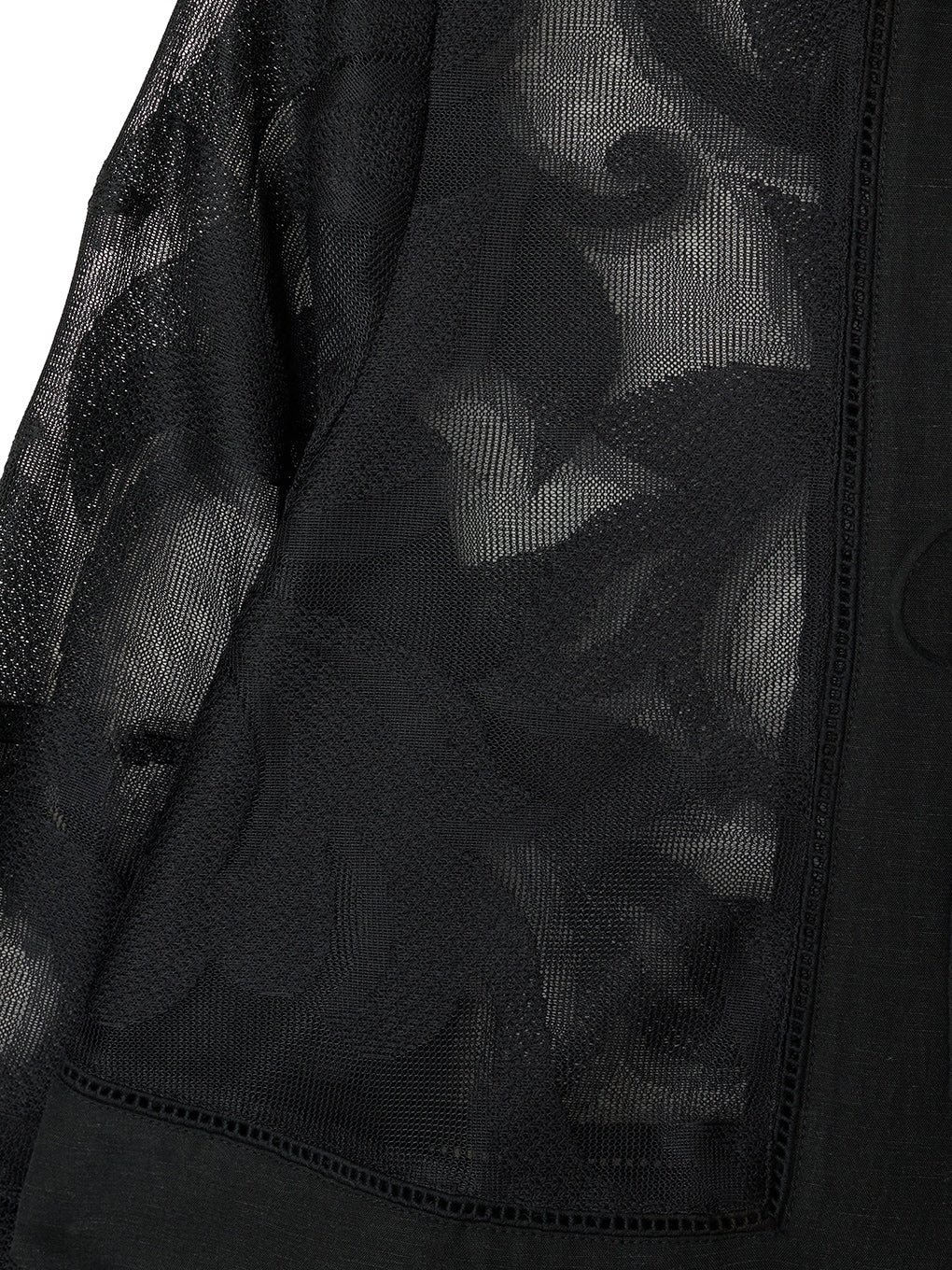 MEDI SHEER DAMASK JACQUARD BLOUSE