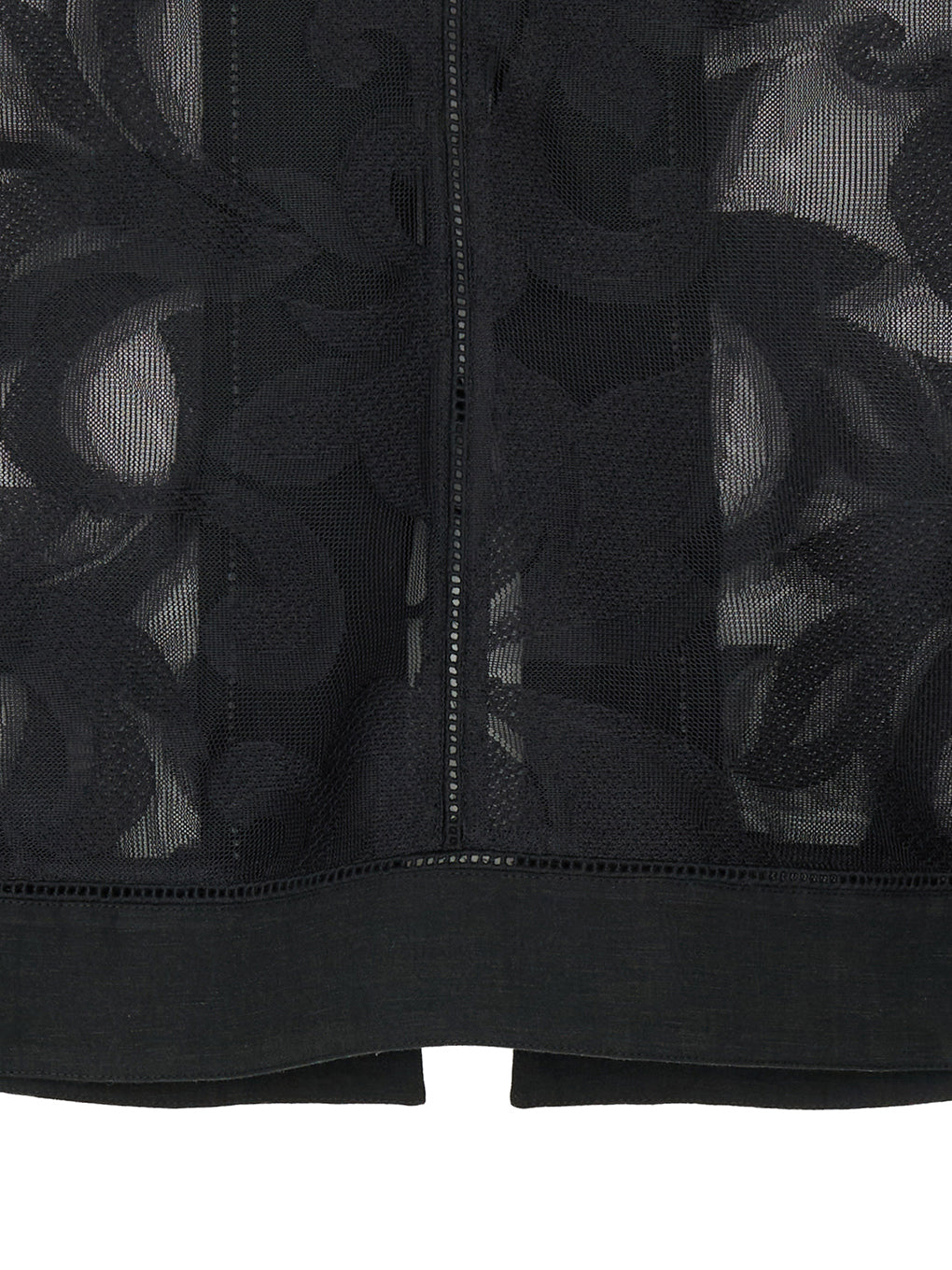 MEDI SHEER DAMASK JACQUARD BLOUSE