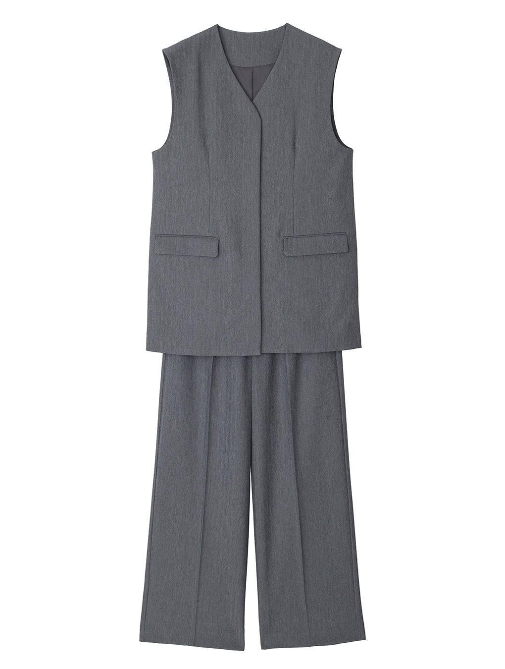 OTONA MUSE LONG VEST WITH PANTS