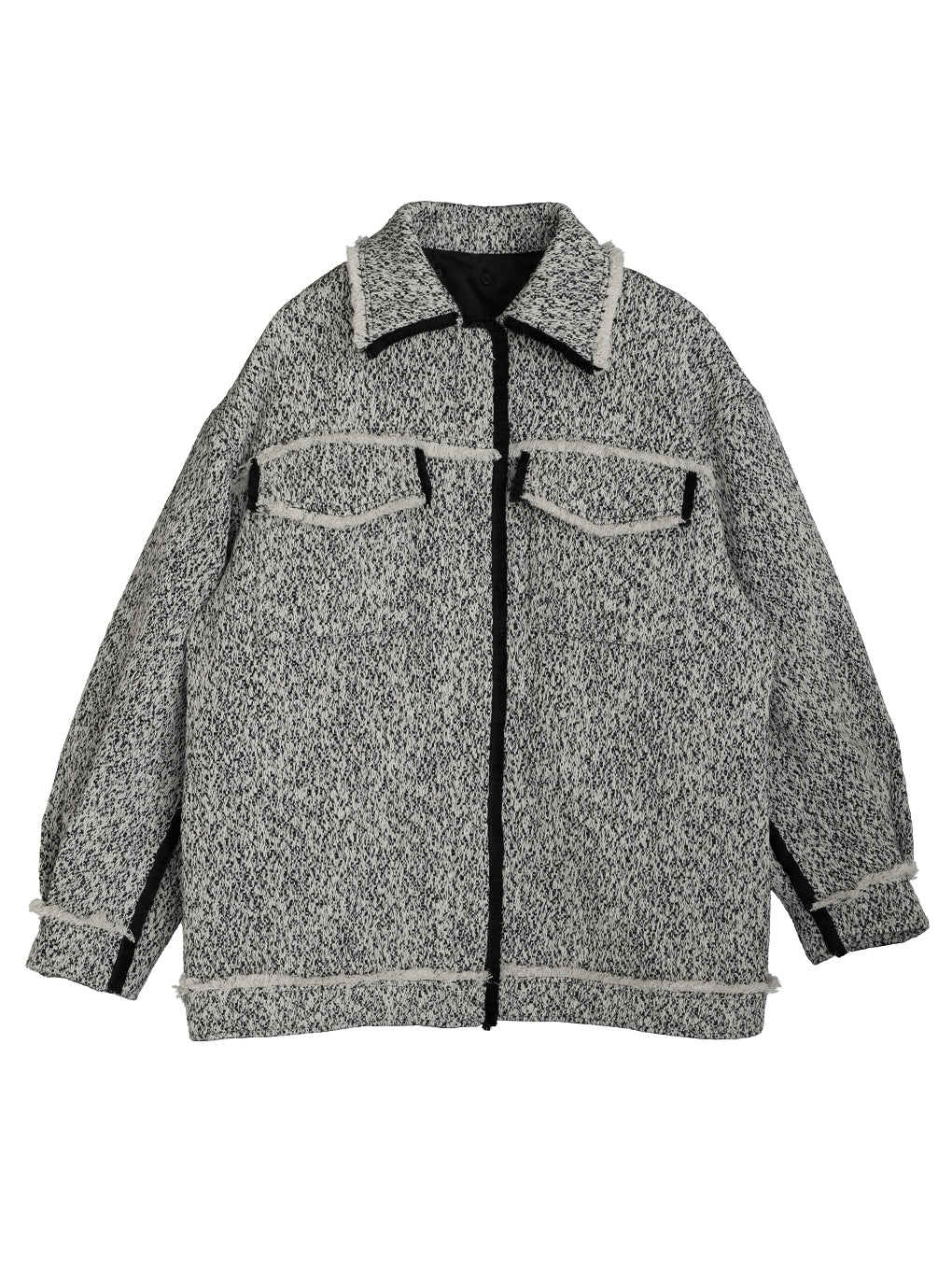 OTONA MUSE FRINGE TWEED OVER JACKET