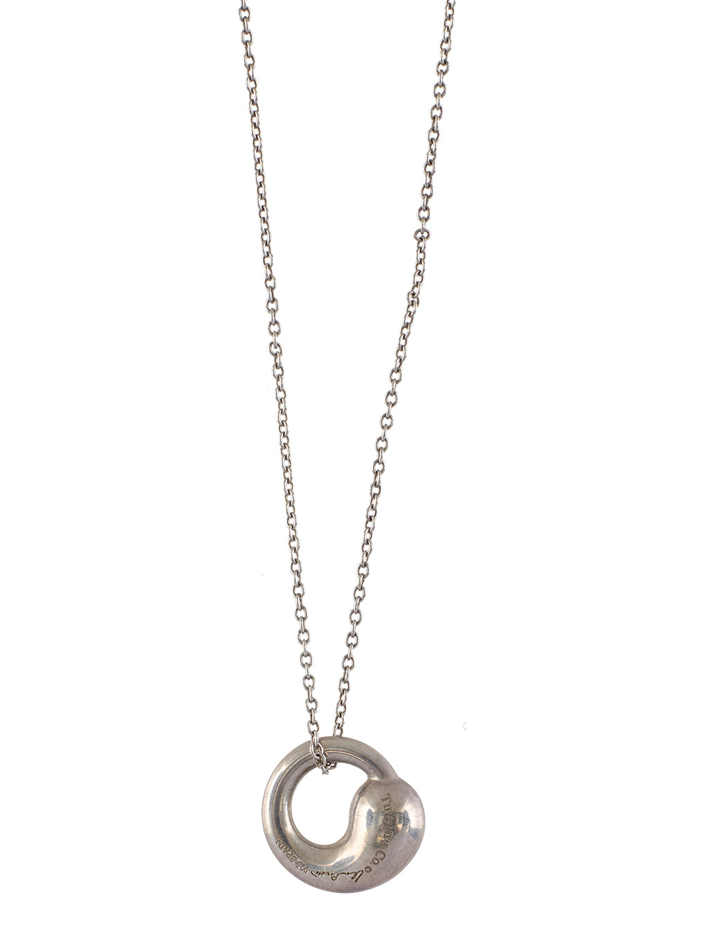 TIFFANY エターナルサークル ラージ ロング ネックレス J257051 TIFFANY&Co. ティファニー エターナル サークル ロングチェーン