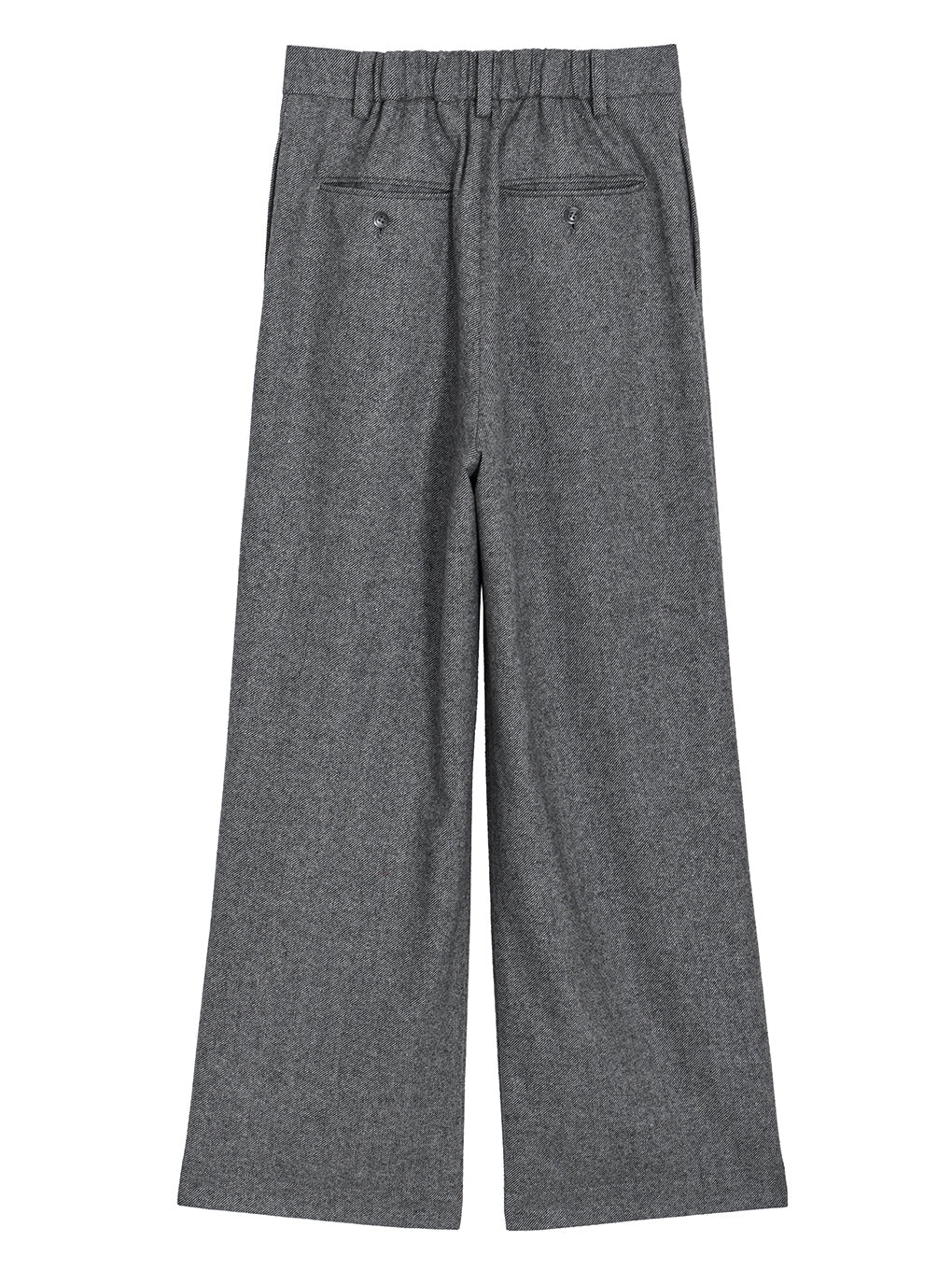 FOIL WOOL STRAIGHT PANTS