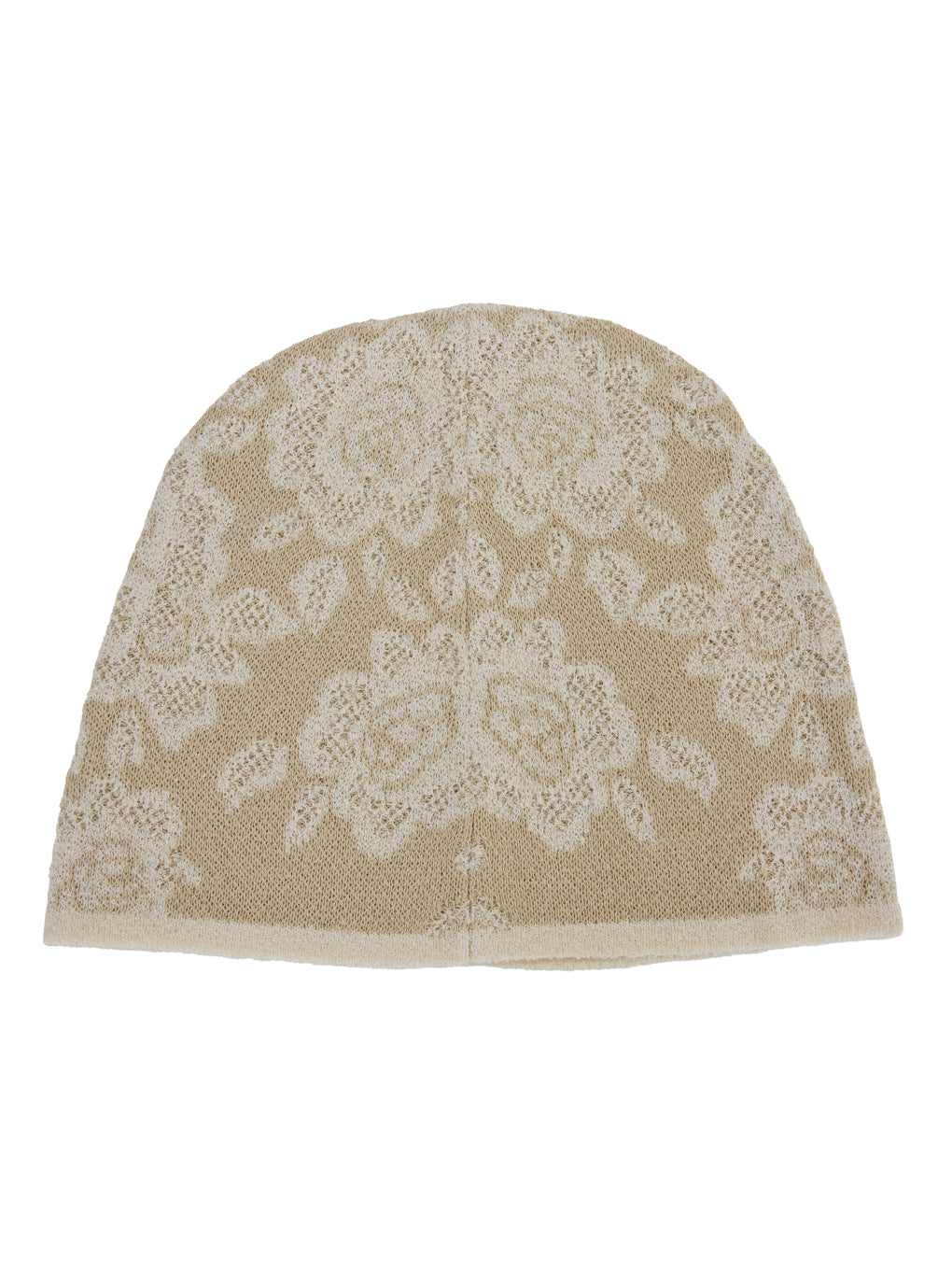 MEDI FLOWER JACQUARD KNIT BEANIE
