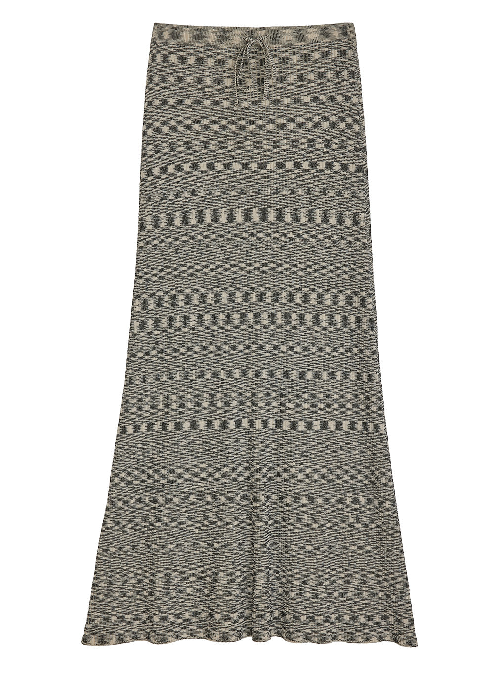 MEDI GRADATION KASURI KNIT FLARE SKIRT