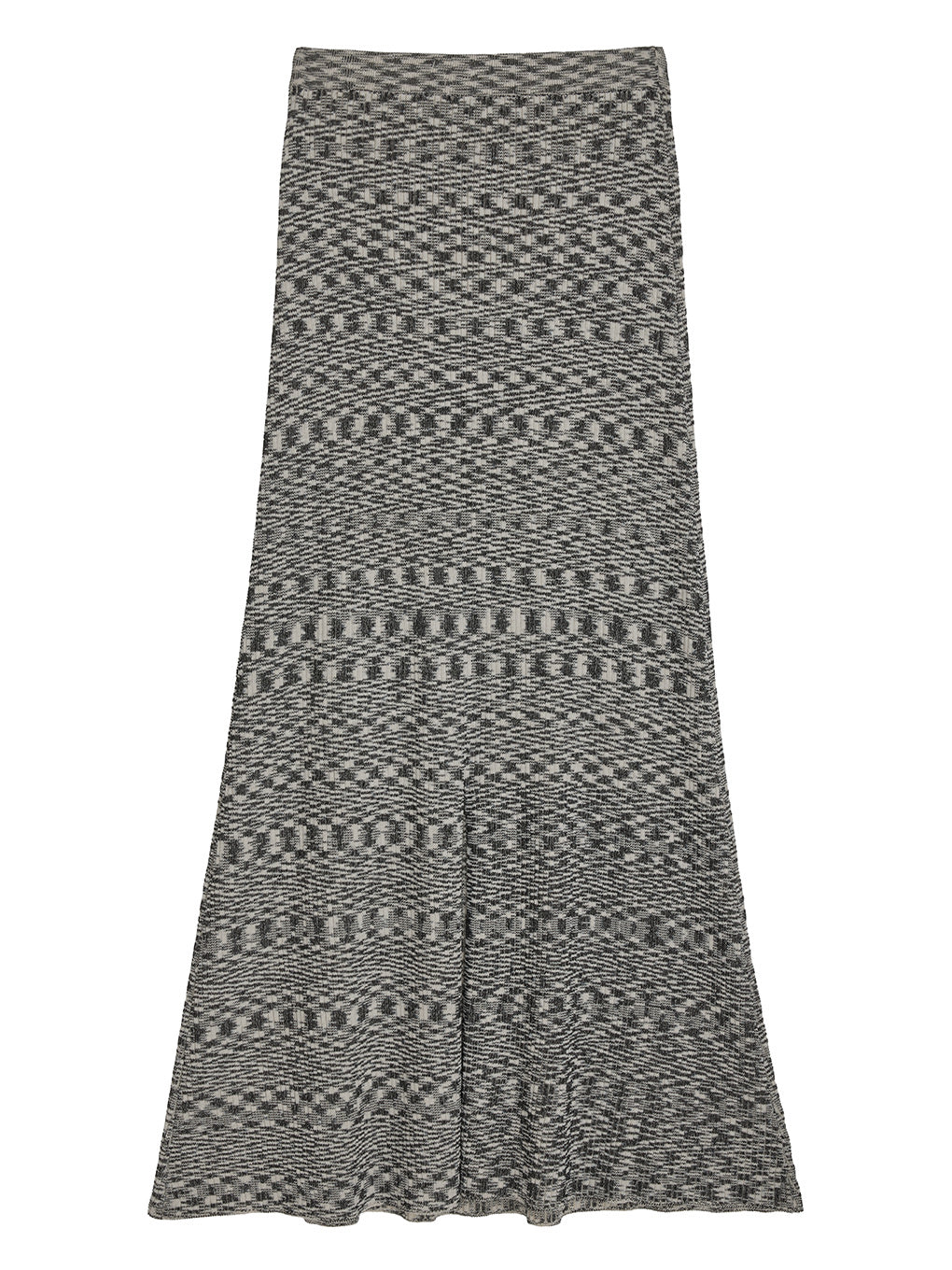 MEDI GRADATION KASURI KNIT FLARE SKIRT