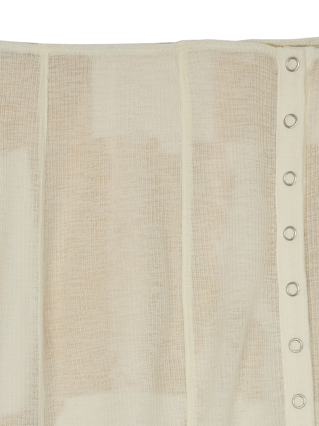 STRAIGHT SKIRT WITH SHEER RIB WAISTCLOTH