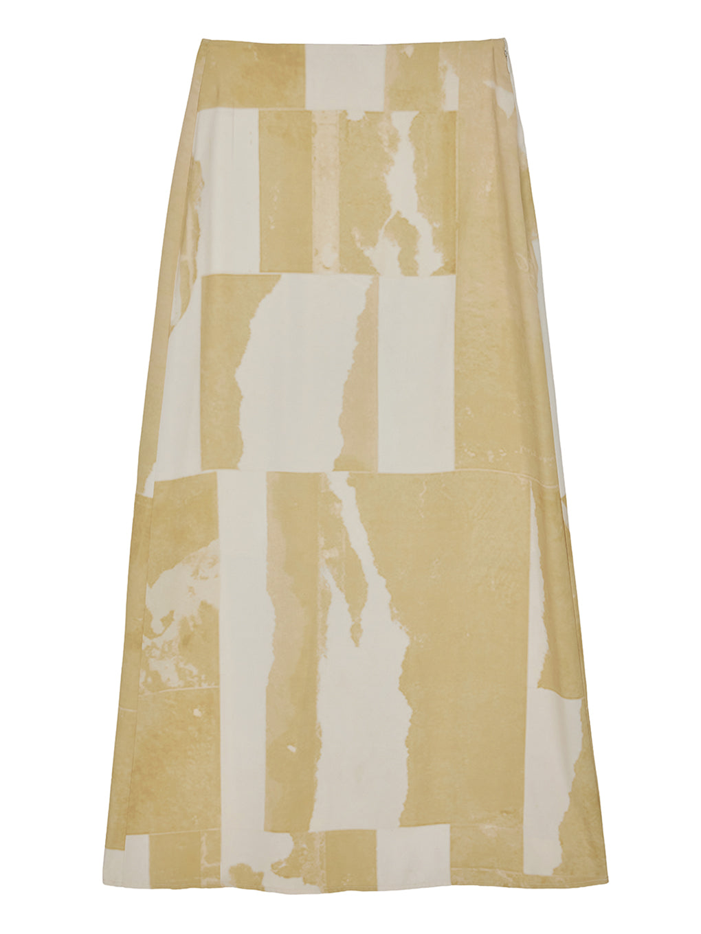 STRAIGHT SKIRT WITH SHEER RIB WAISTCLOTH