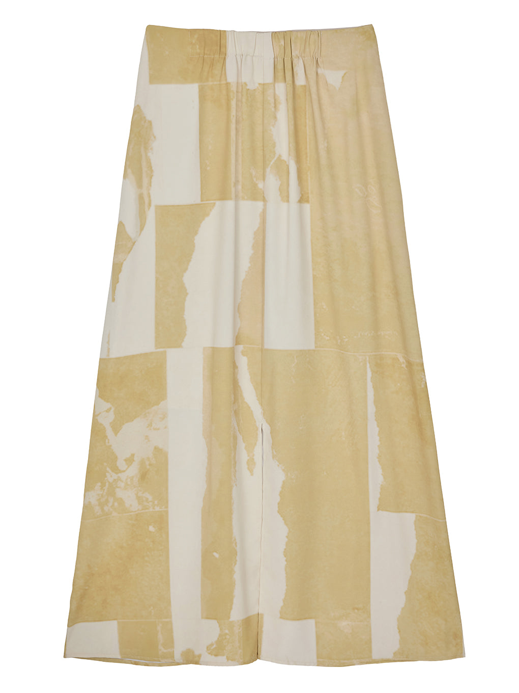 STRAIGHT SKIRT WITH SHEER RIB WAISTCLOTH