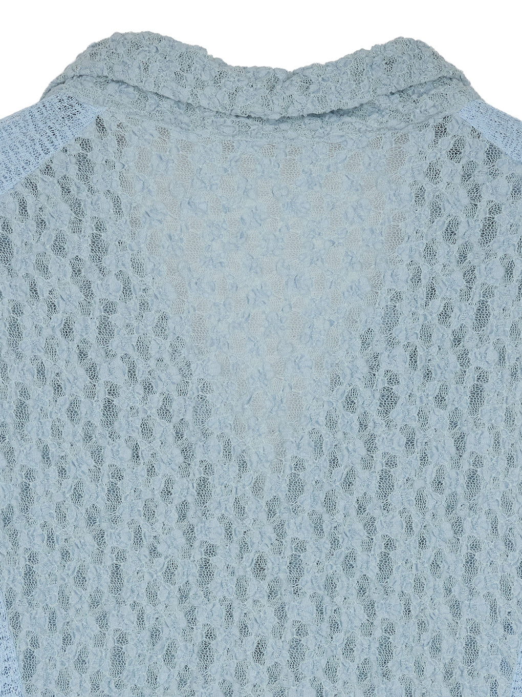 MEDI SHRUNK LACE OPEN COLLAR TOP