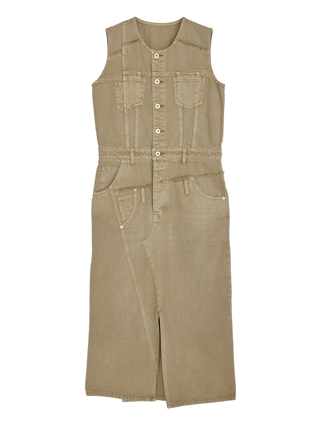 MEDI REMAKE I LINE DENIM DRESS