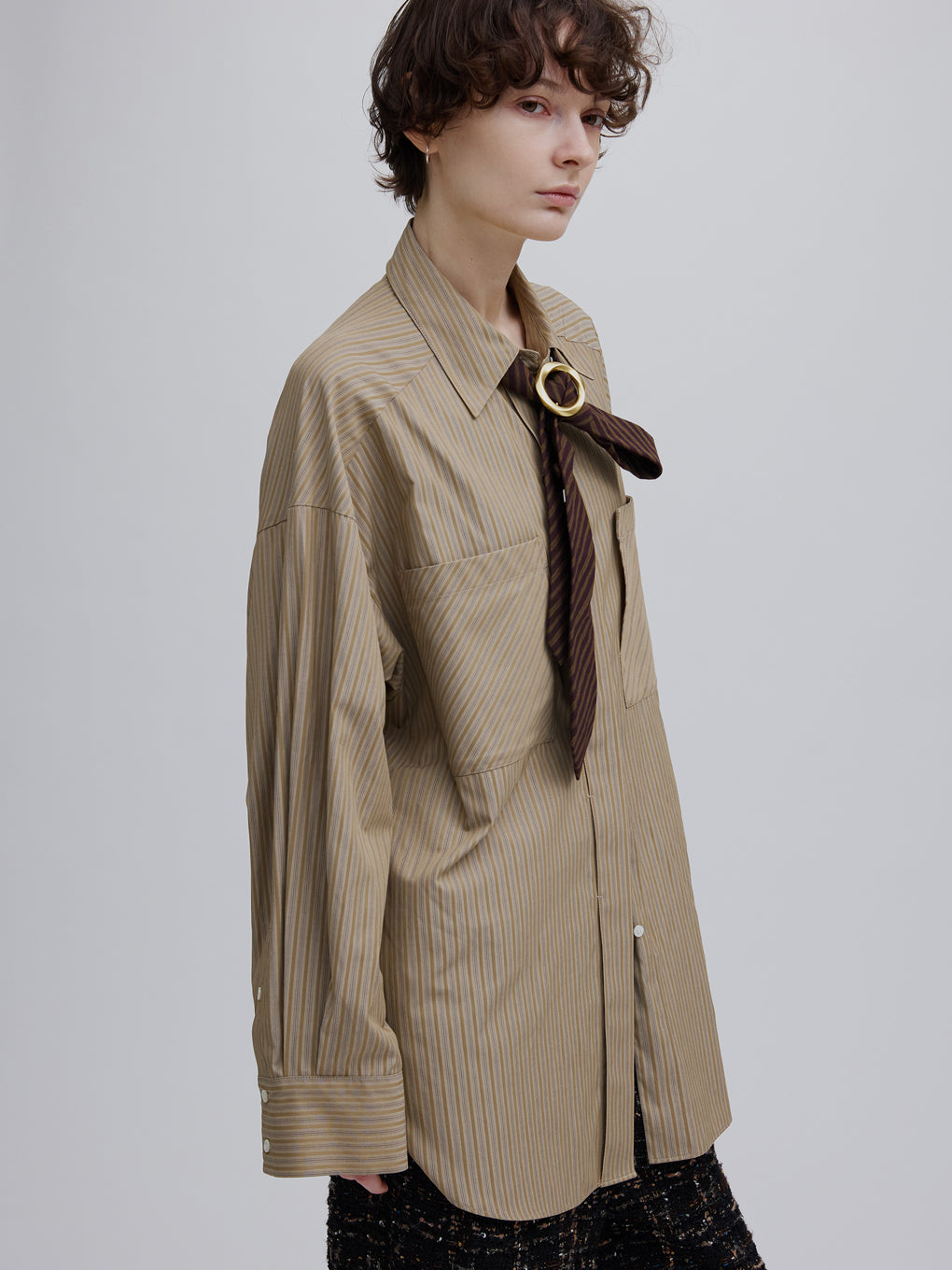 UND EFFORTLESS STRIPE OVER SHIRT