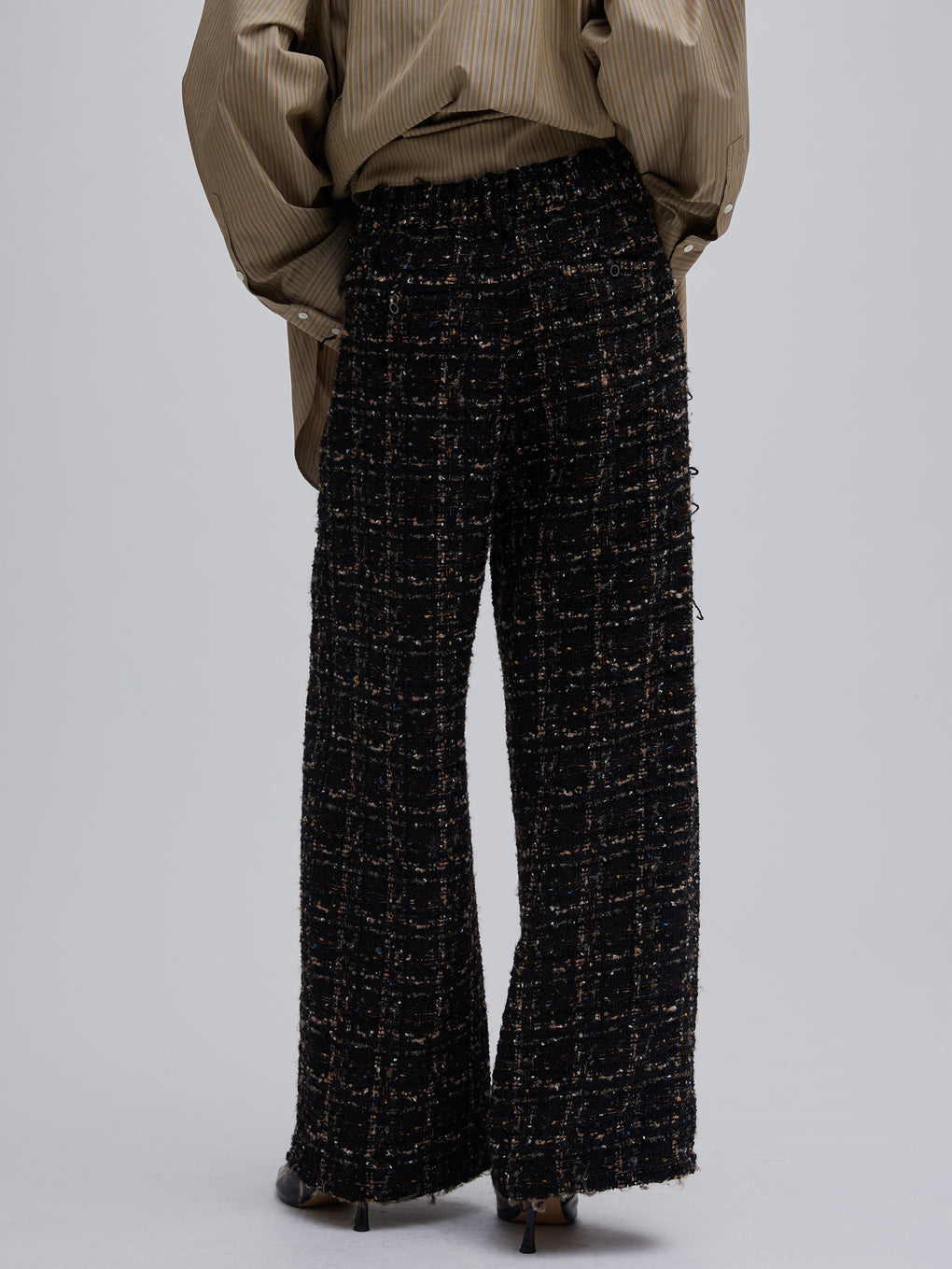 UND TEXTURE TWEED PANTS