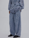 LACE GATHER CURVE PANTS