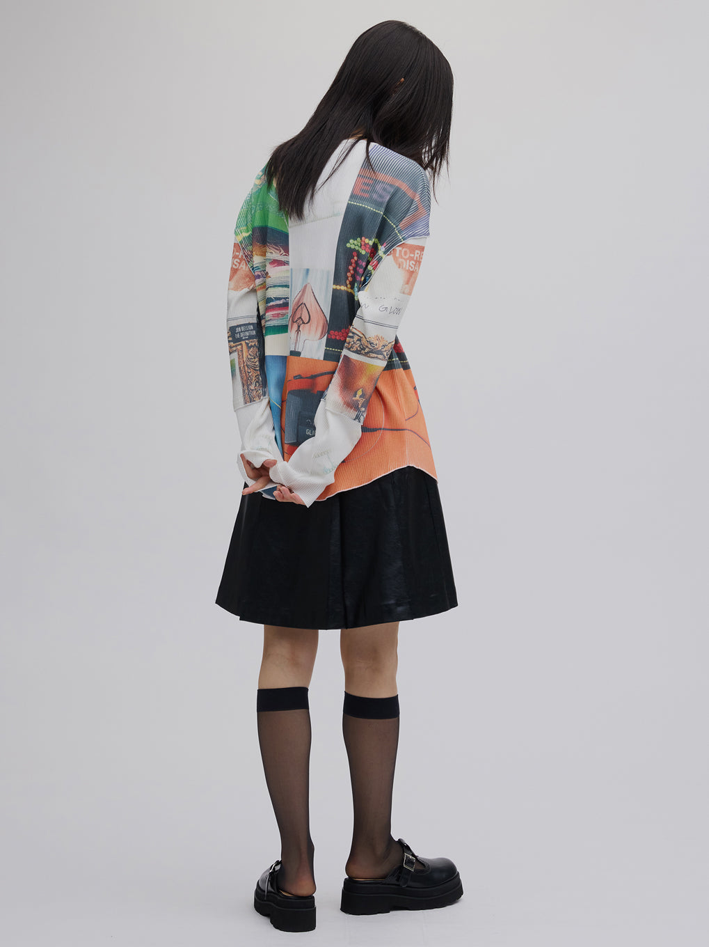 EMOTIONAL COLLAGE RIB TOP